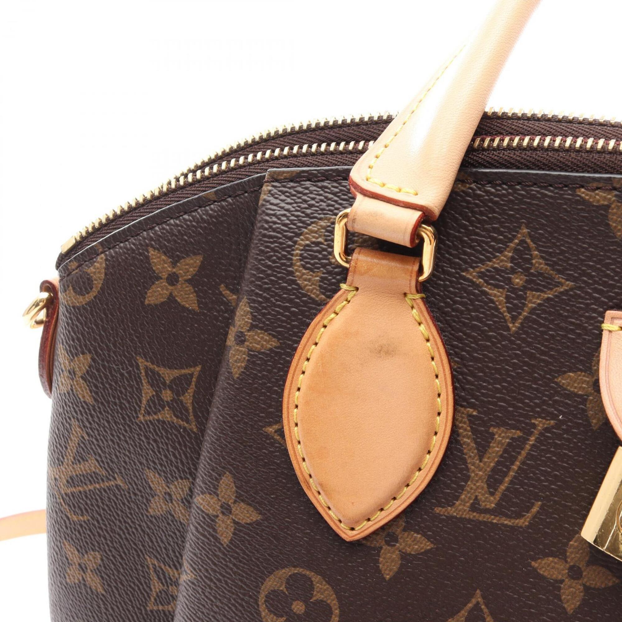 Louis Vuitton Brown Coated Canvas Pvc Monogram Leather Handbag (Pre-Owned)