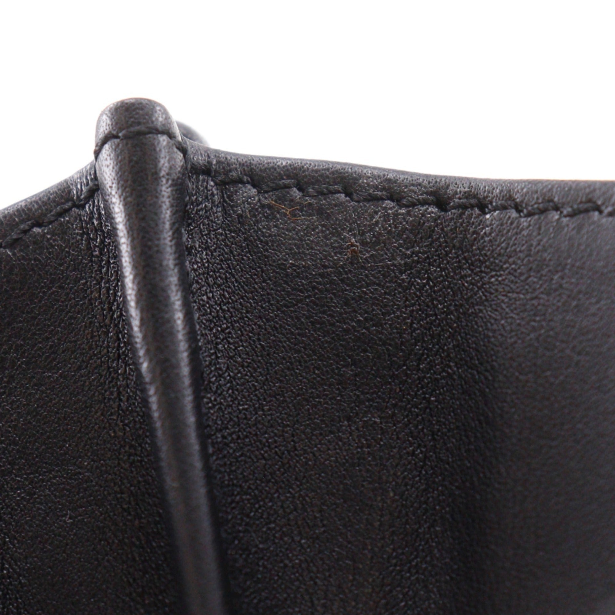 Jimmy Choo Black Leather Long Wallet (Bi-Fold) (Pre-Owned)