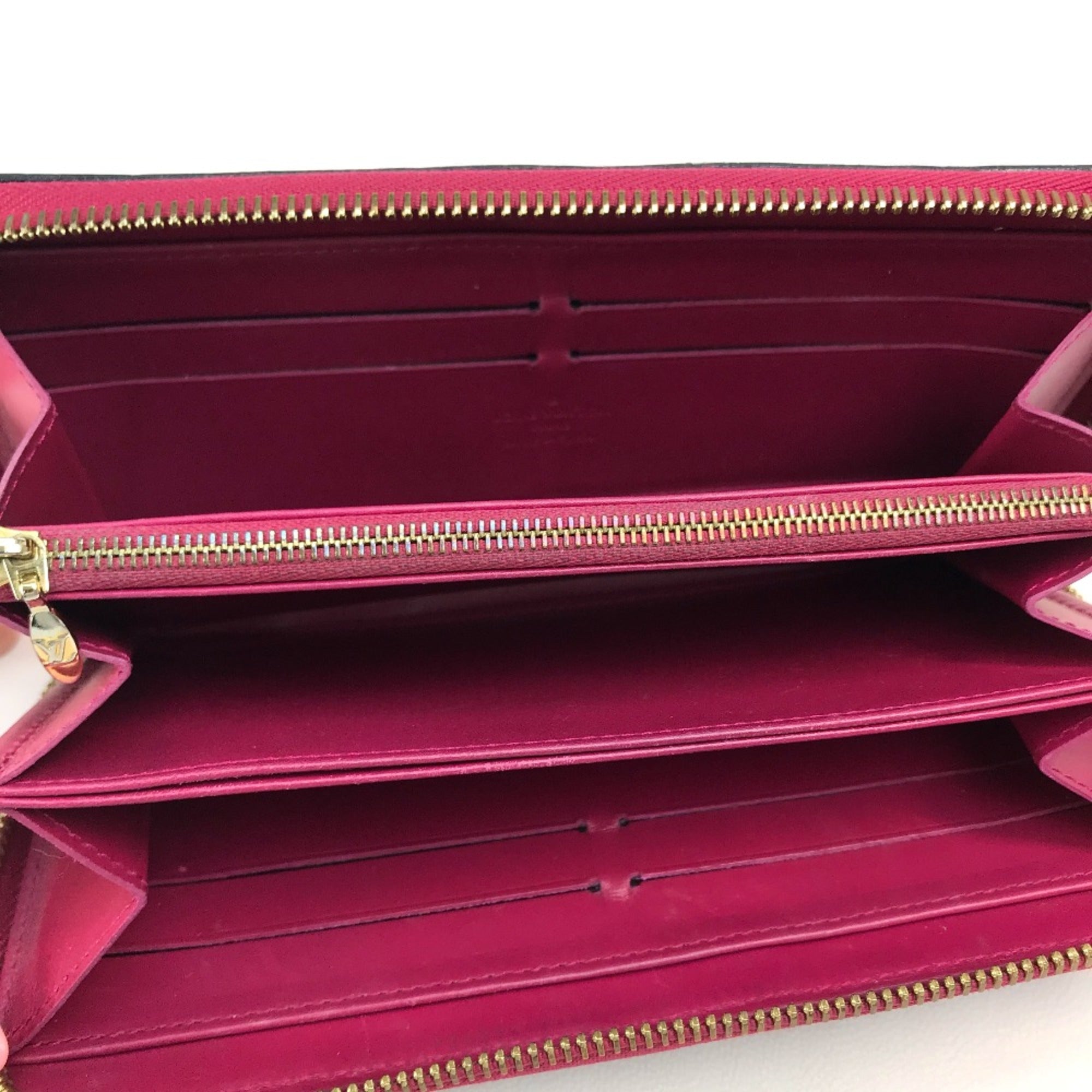 Louis Vuitton Pink Leather Long Wallet (Bi-Fold) (Pre-Owned)