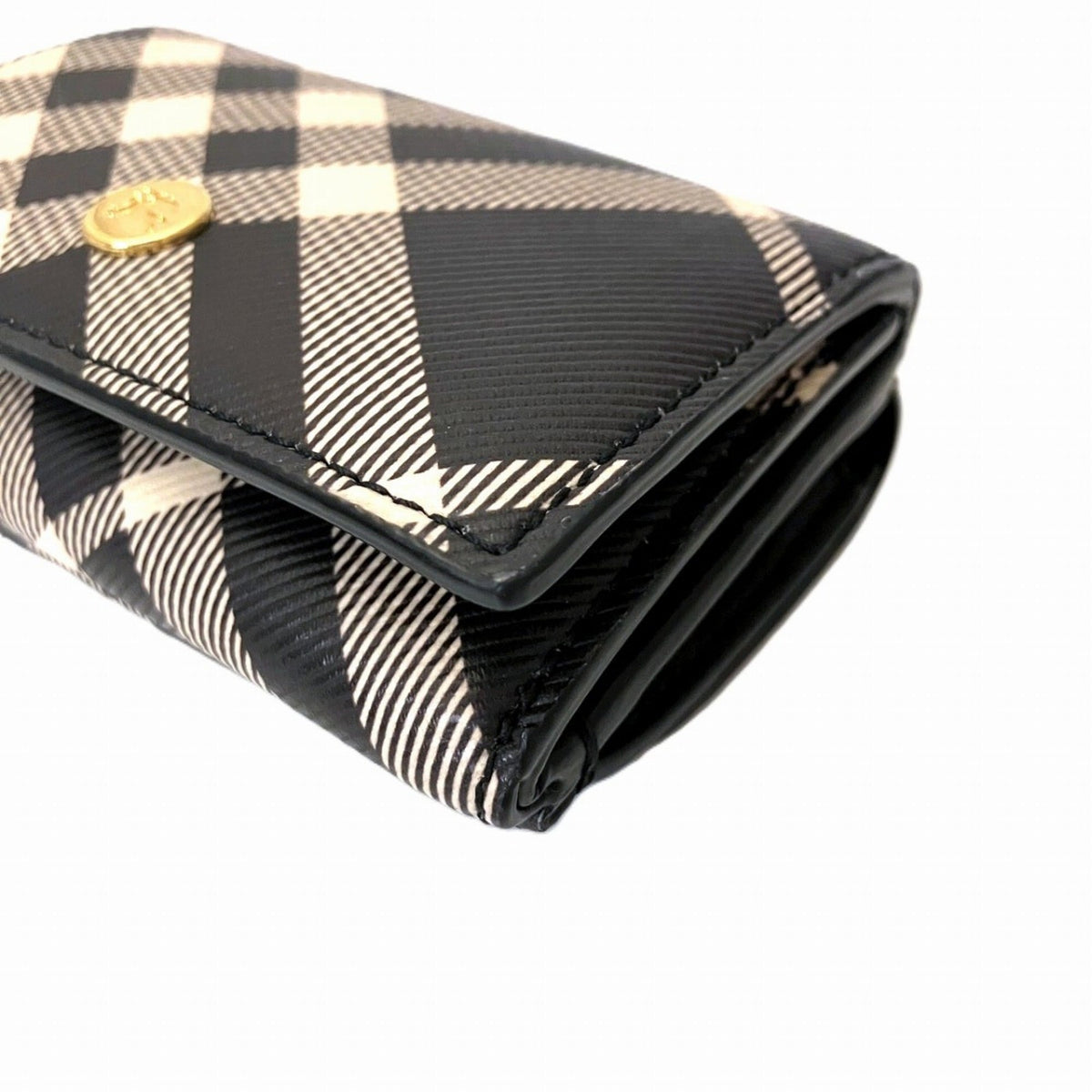 Burberry Black Leather Wallet (Tri-Fold) (Pre-Owned)