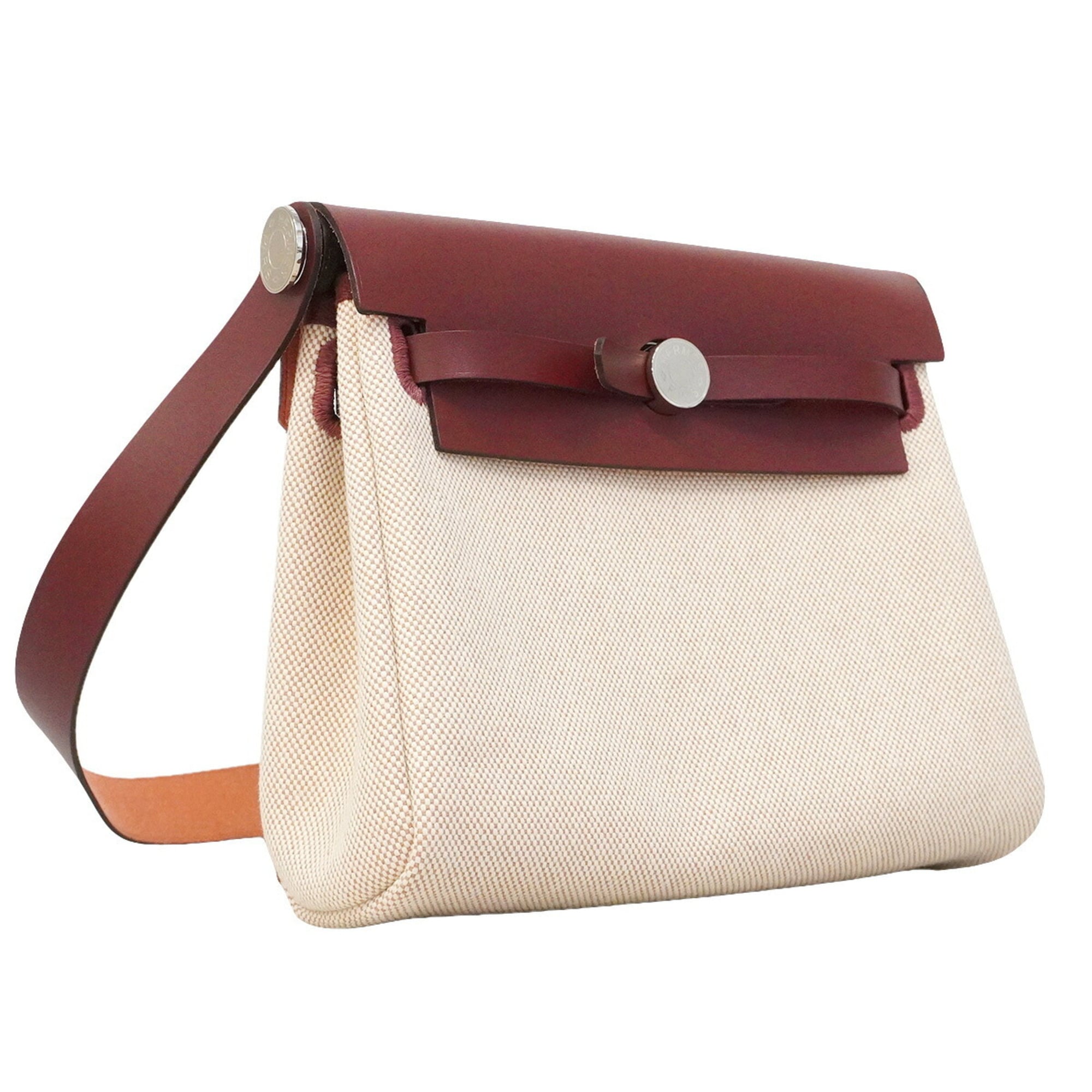 Hermes Rouge H Toile H Shoulder Bag (Pre-Owned)