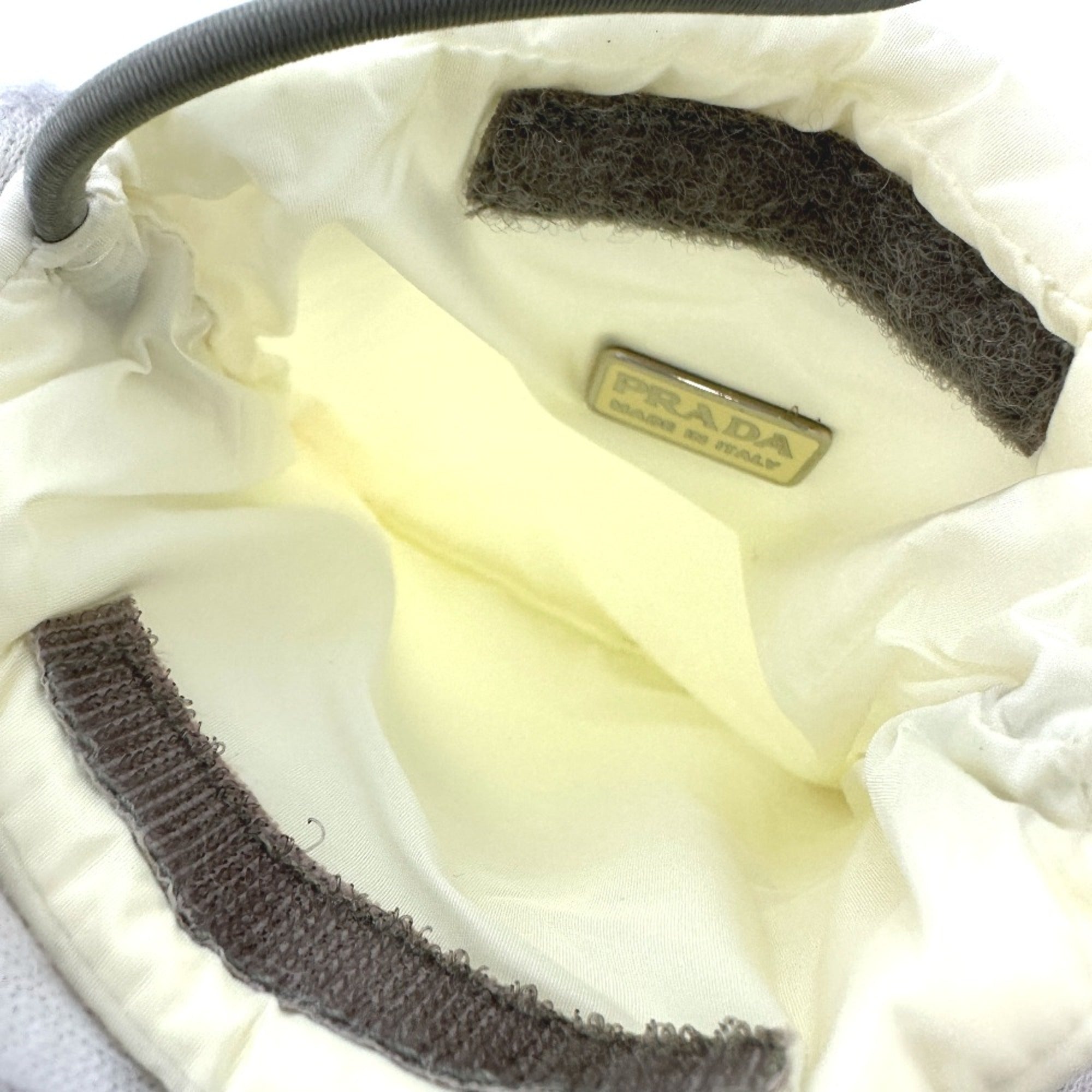 Prada White Cloth Shoulder Bag (Pre-Owned)