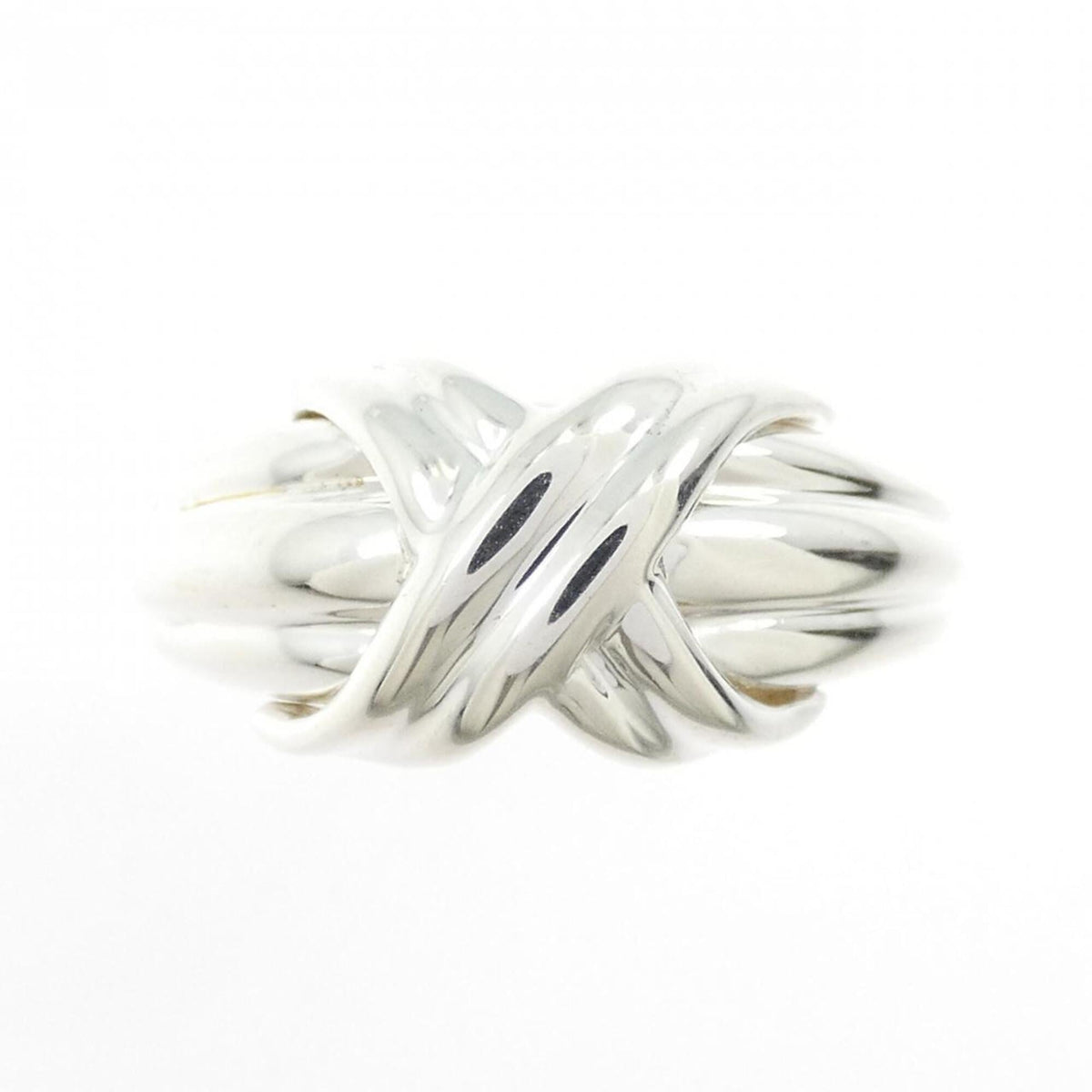 Tiffany Silver Silver 925 Band Ring (Pre-Owned)