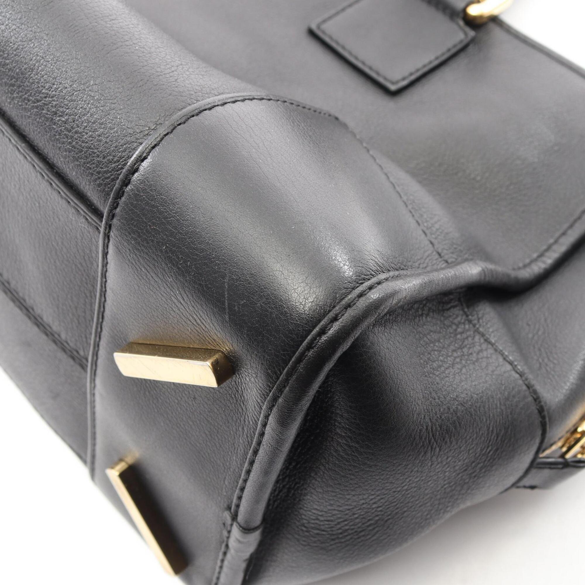 Loewe Black Leather Handbag (Pre-Owned)