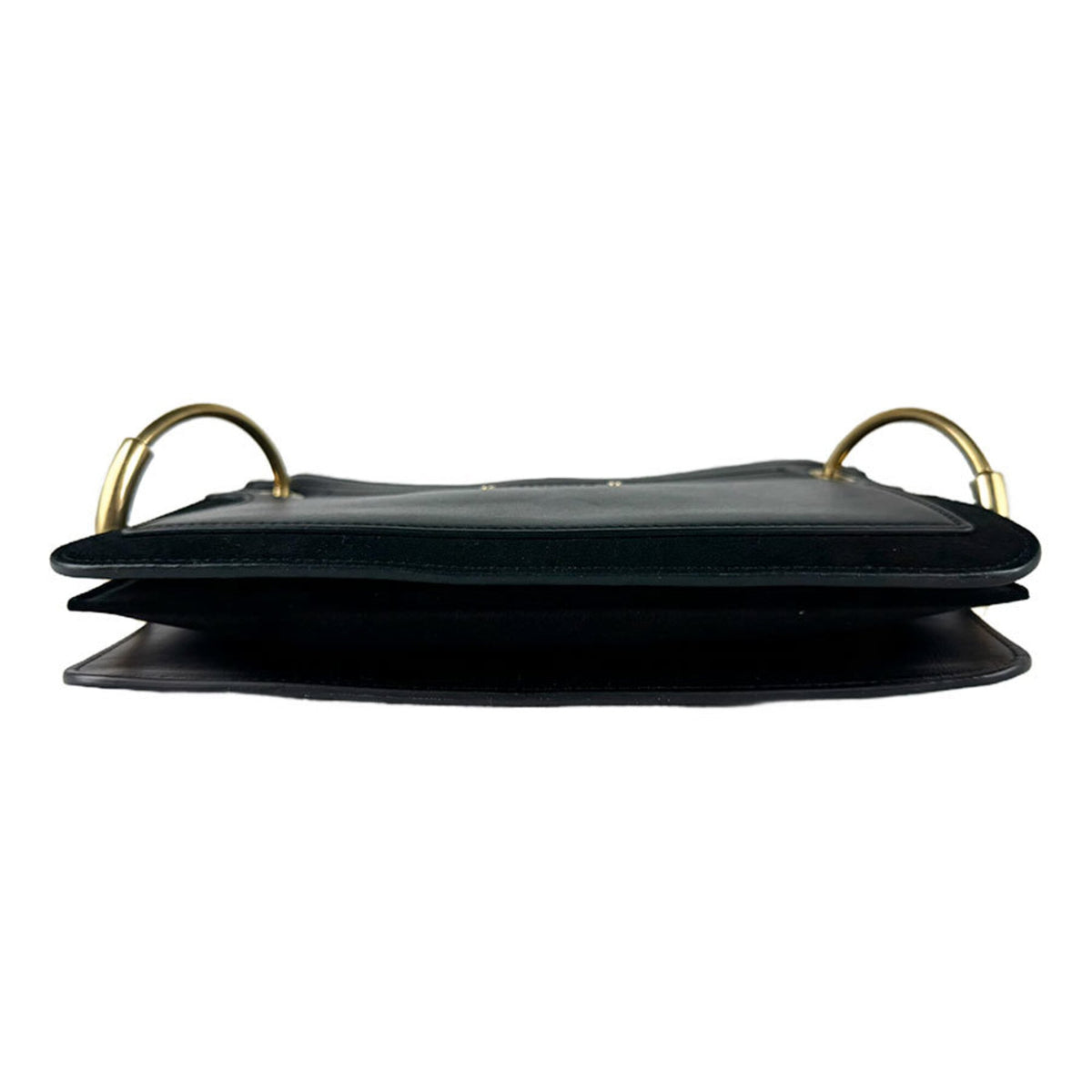 Chloé Black Leather Suede Shoulder Bag (Pre-Owned)
