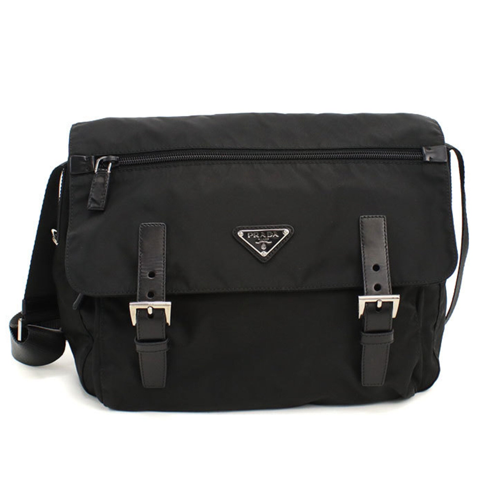 Prada Black Nylon Shoulder Bag (Pre-Owned)