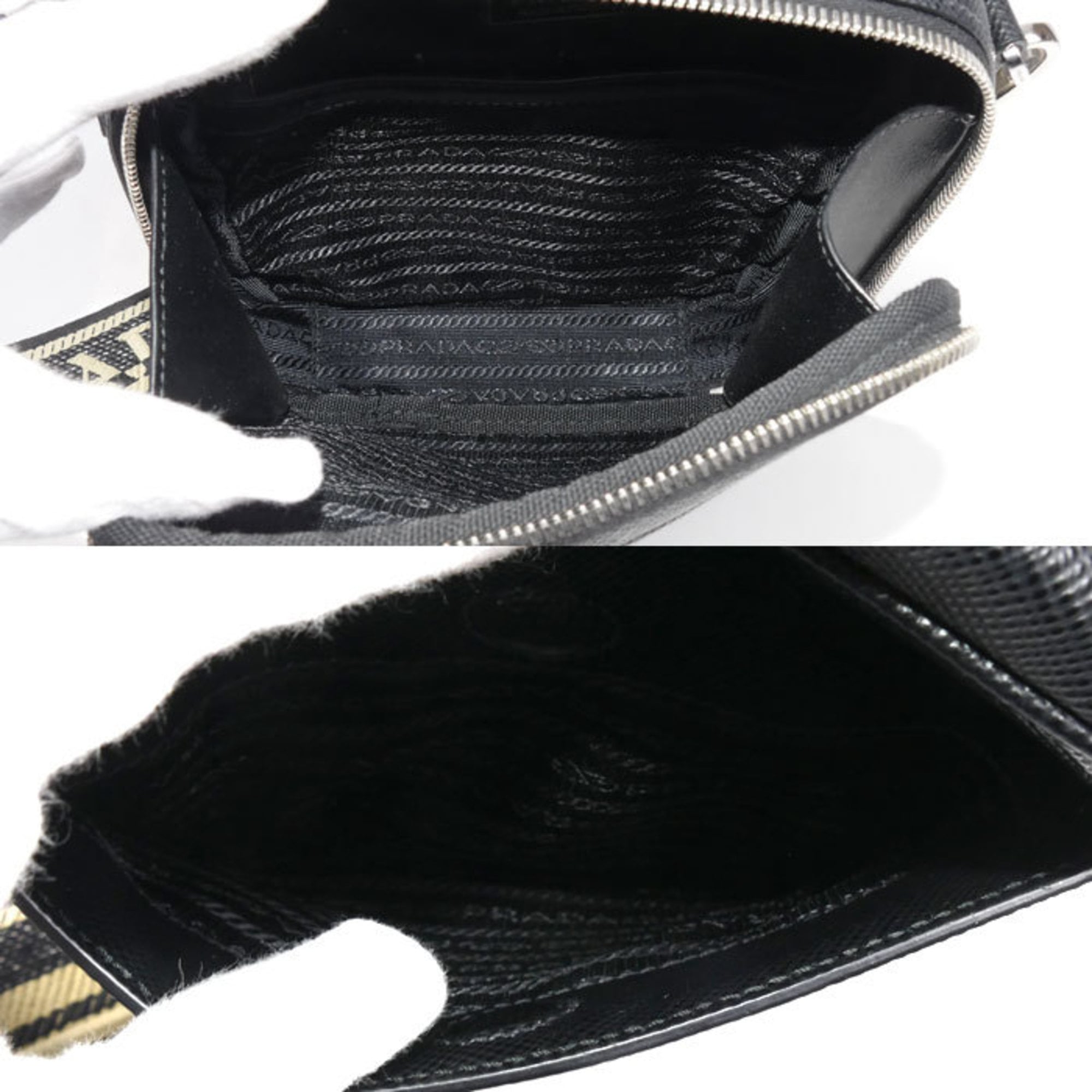 Prada Black Leather Shoulder Bag (Pre-Owned)