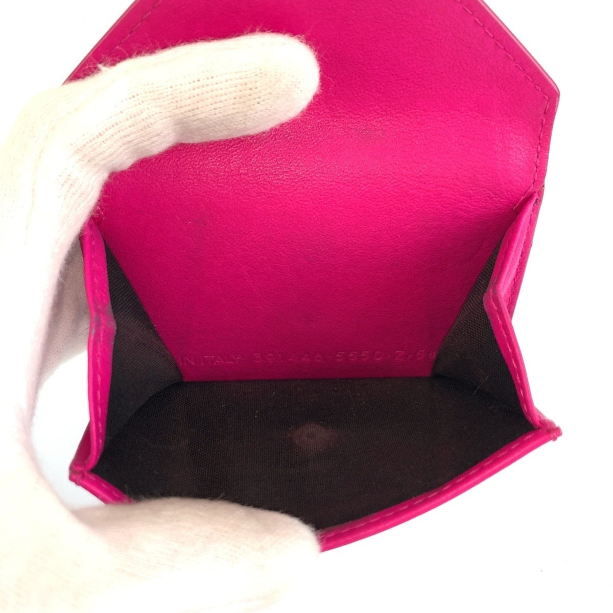 Balenciaga Pink Leather Wallet (Tri-Fold) (Pre-Owned)