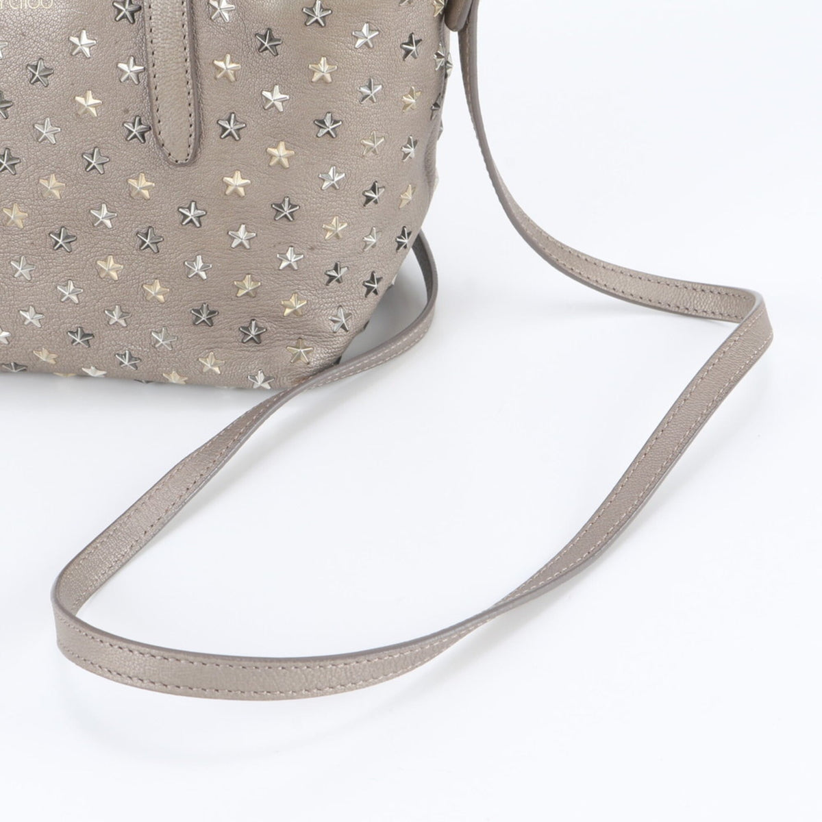 Jimmy Choo Brown Leather Handbag Shoulder Bag (Pre-Owned)