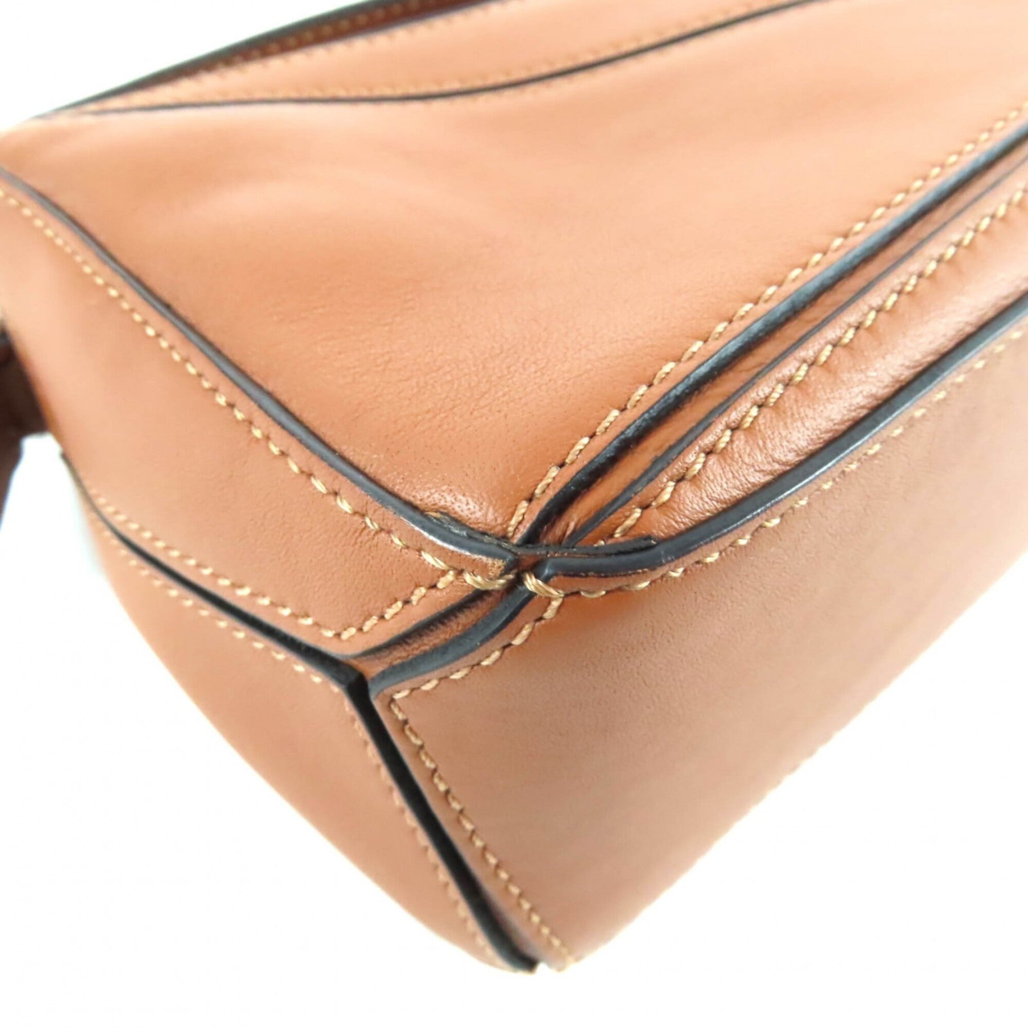 Loewe Camel Leather Handbag Shoulder Bag (Pre-Owned)
