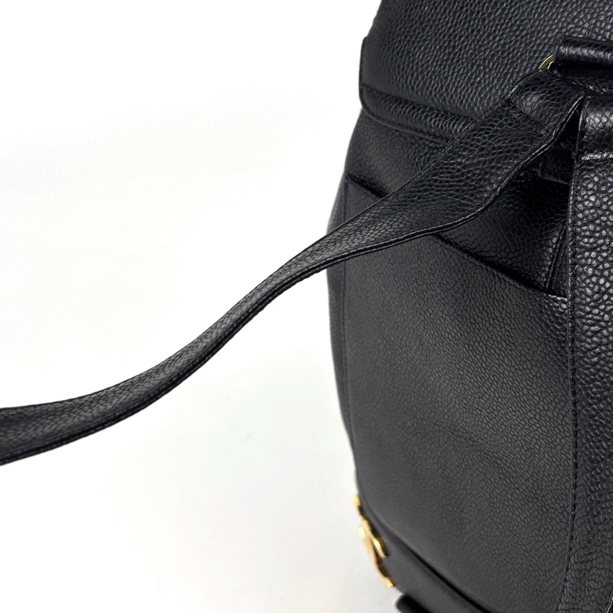 Chanel Black Grained Calfskin Backpack (Pre-Owned)