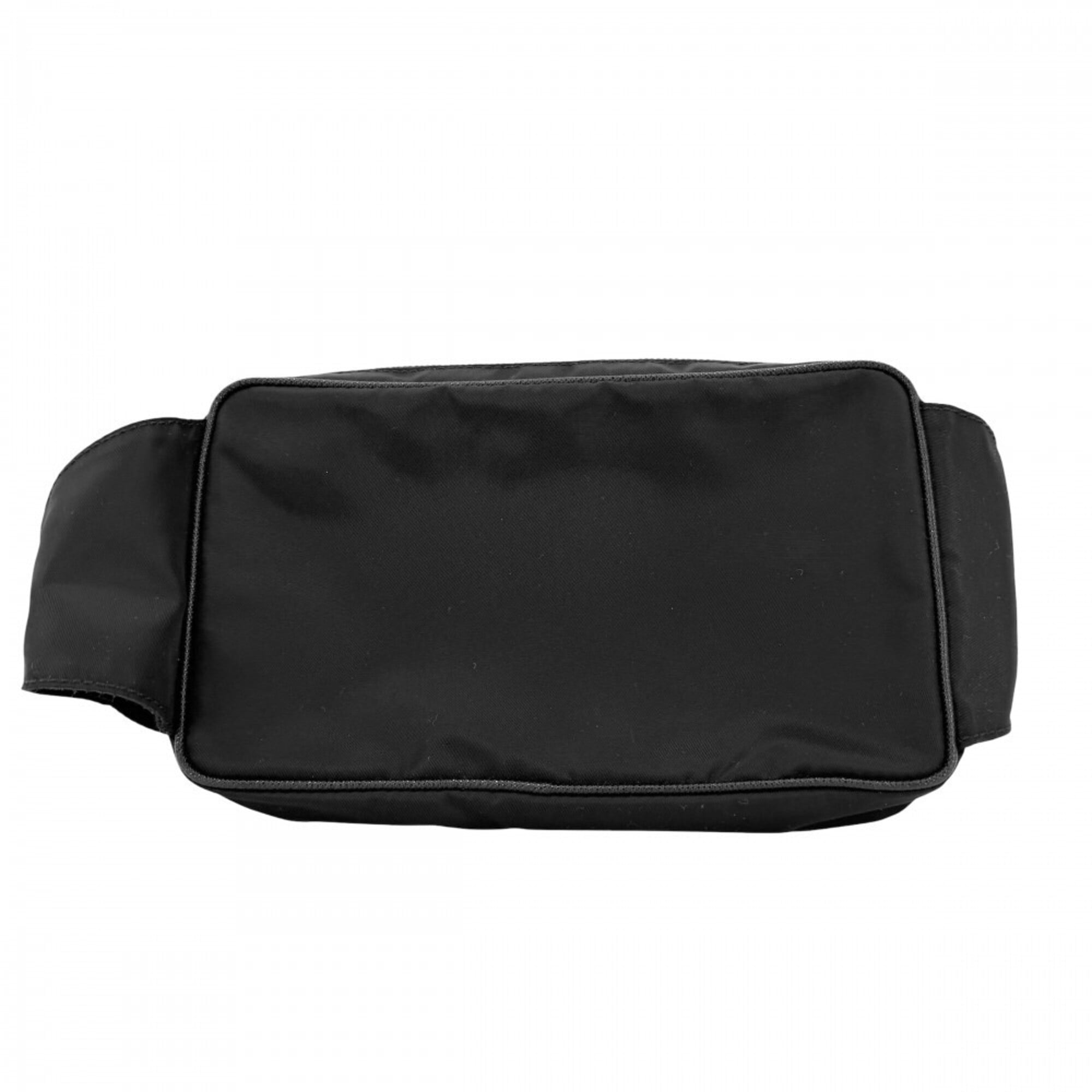 Prada Black White Nylon Shoulder Bag Sling Bag (Pre-Owned)