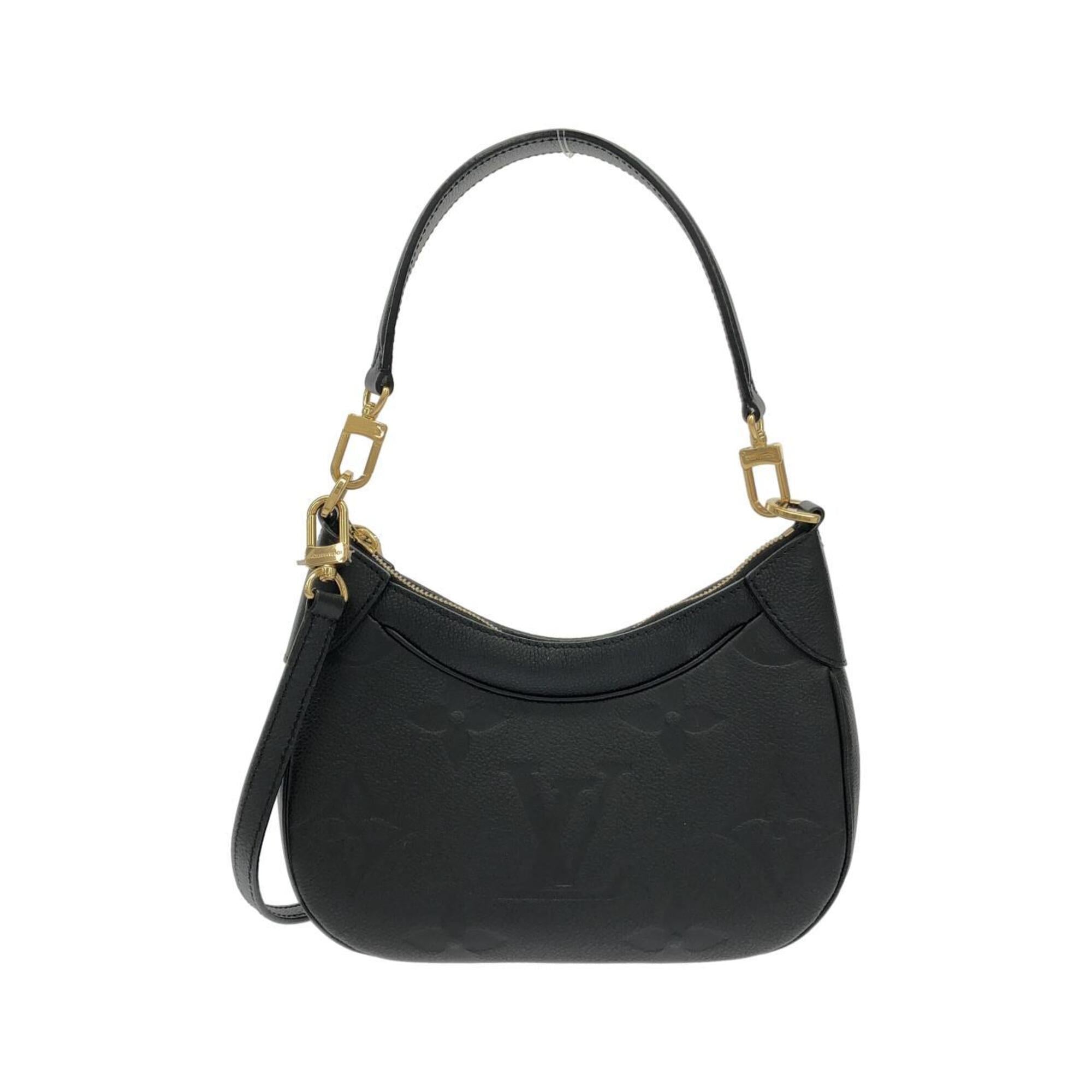Louis Vuitton Black Leather Shoulder Bag (Pre-Owned)