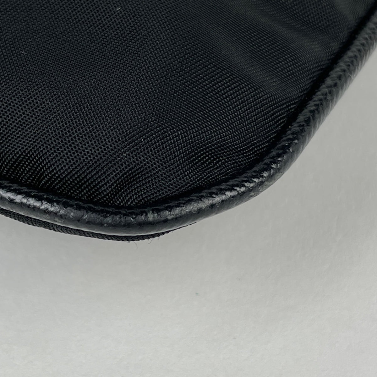 Prada Black Nylon Leather Shoulder Bag (Pre-Owned)