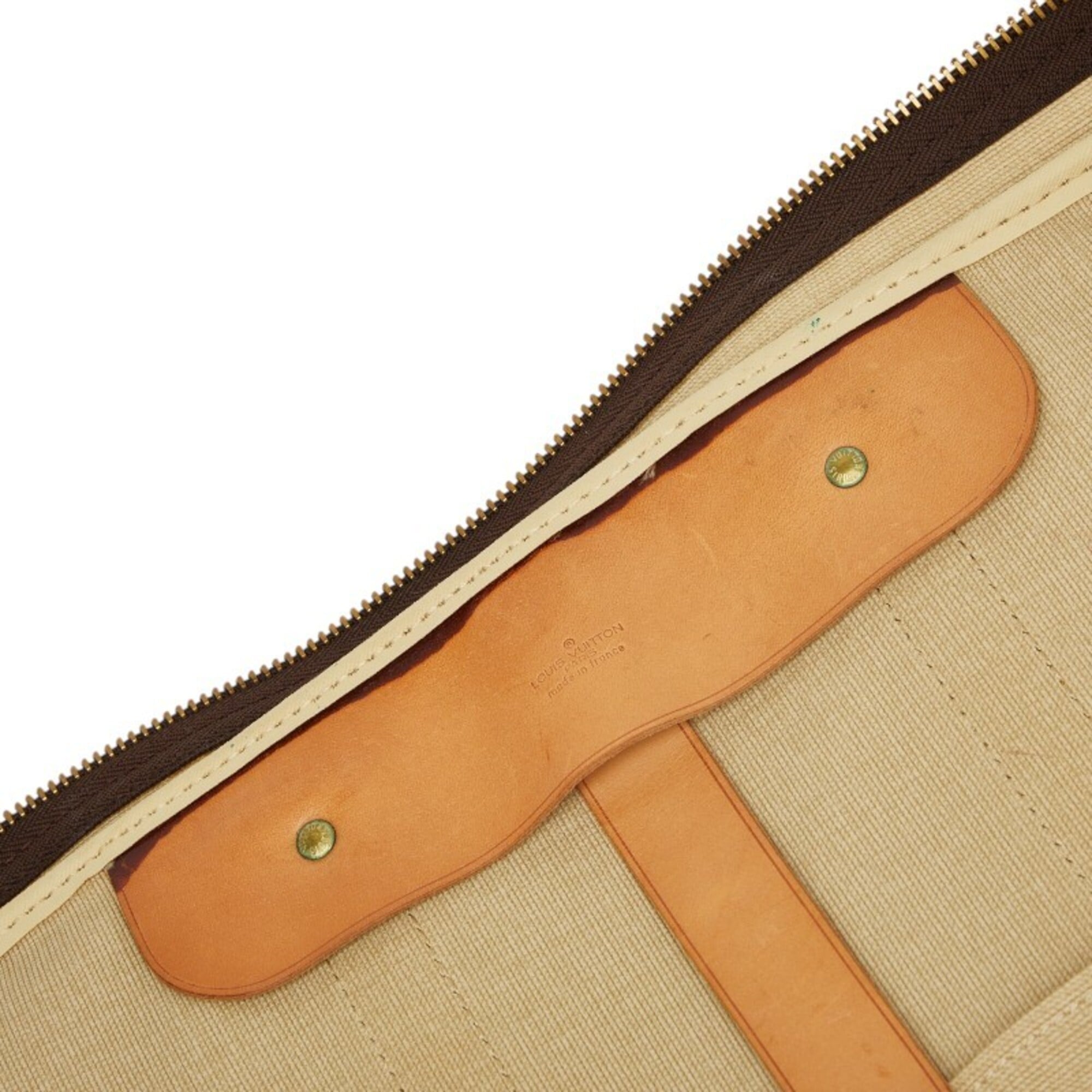 Louis Vuitton Brown Pvc Leather Boston Bag (Pre-Owned)