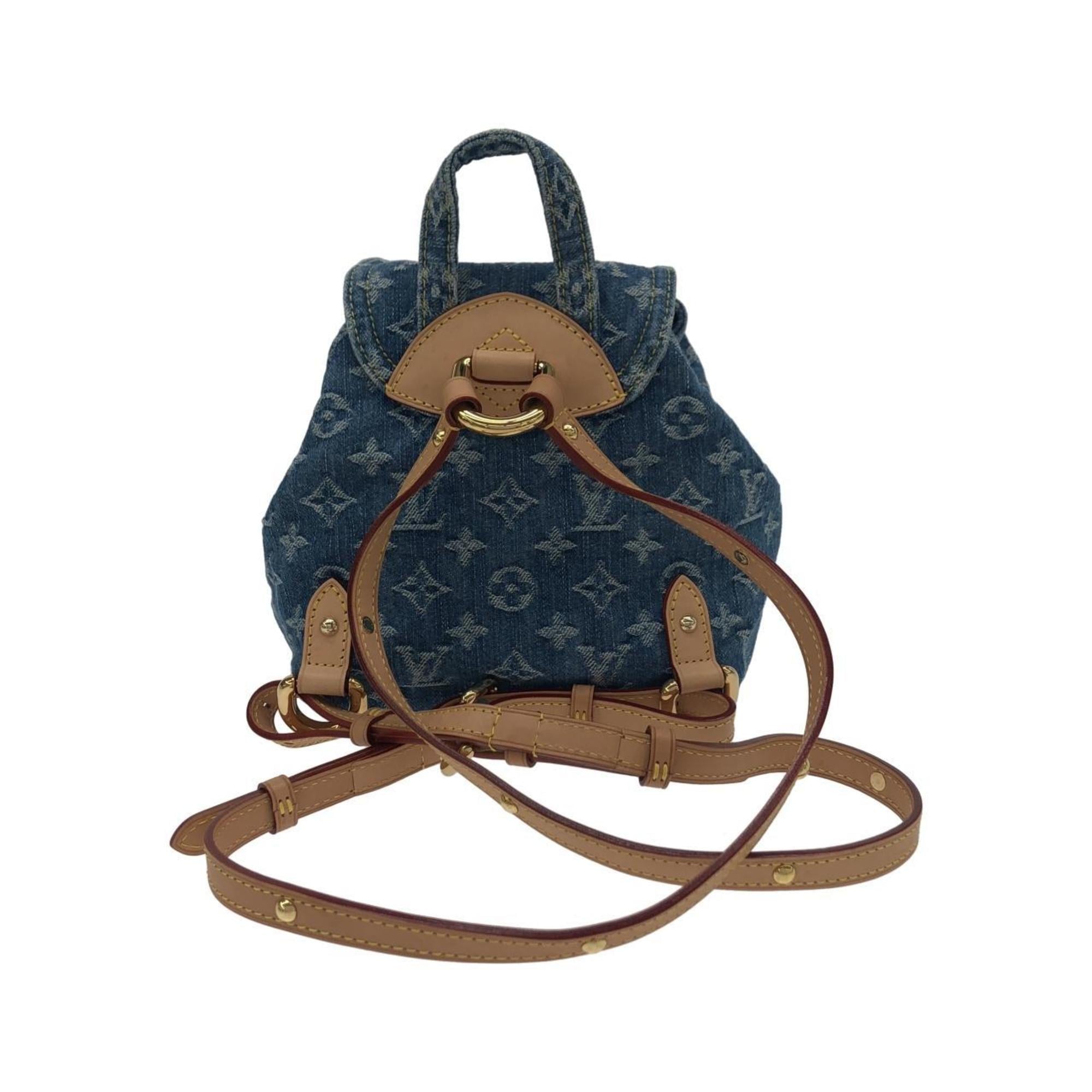 Louis Vuitton Blue Monogram Denim Backpack (Pre-Owned)