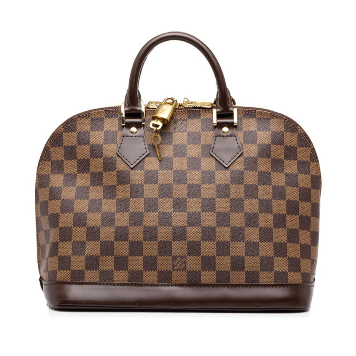 Louis Vuitton Brown Pvc Leather Handbag (Pre-Owned)
