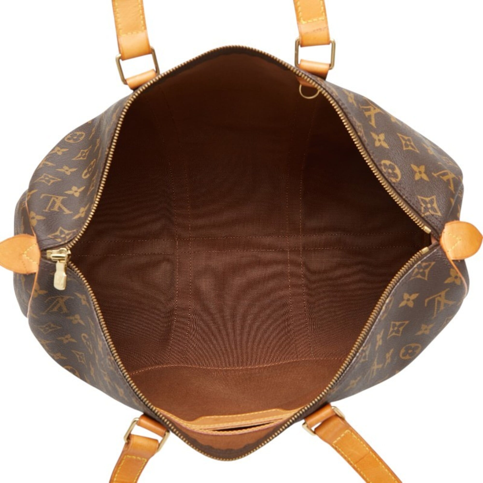Louis Vuitton Brown Pvc Leather Boston Bag Shoulder Bag (Pre-Owned)