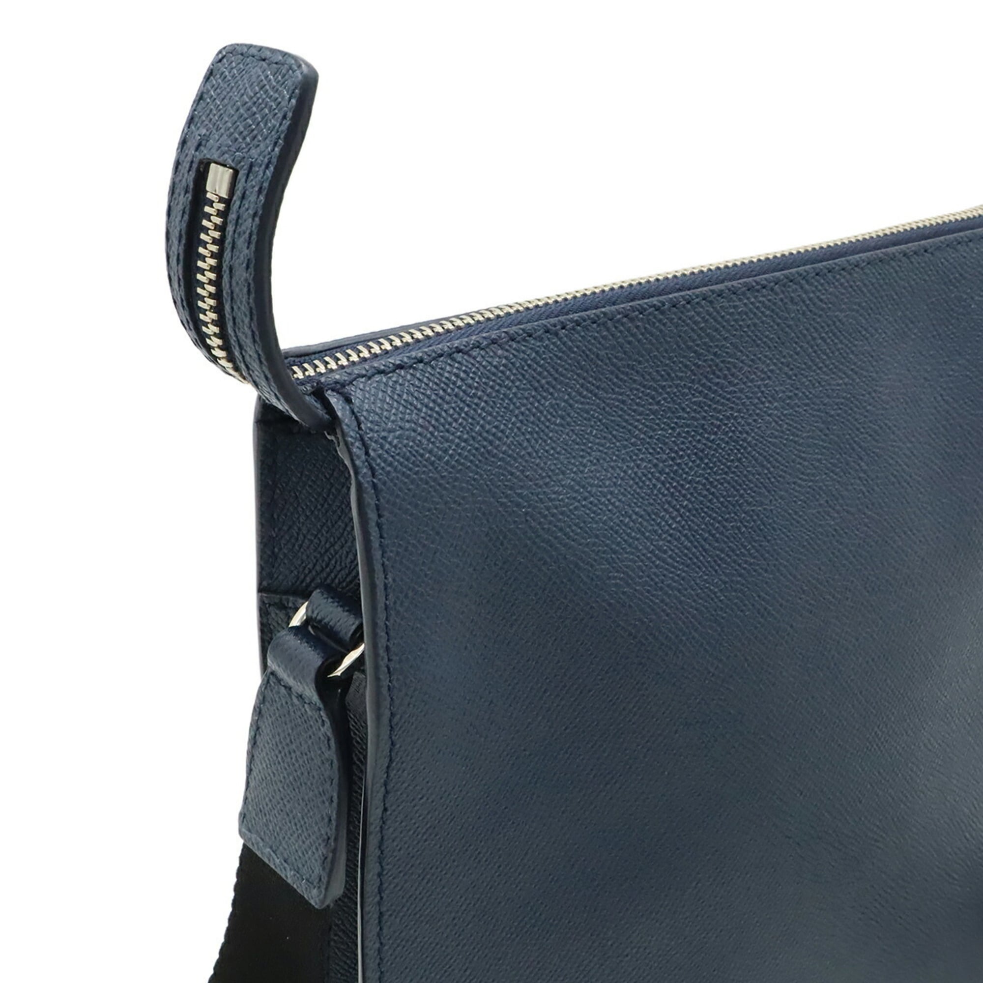 Bvlgari Bvlgari Bvlgari Navy Red Color Leather Handbag Shoulder Bag (Pre-Owned)