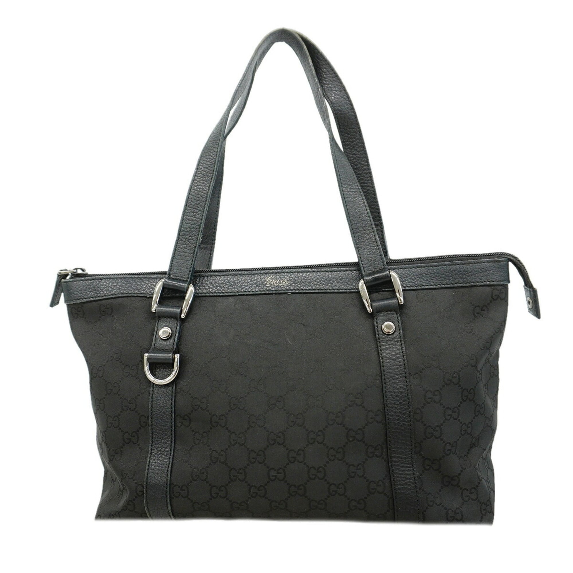 Gucci Black Nylon Tote Bag (Pre-Owned)