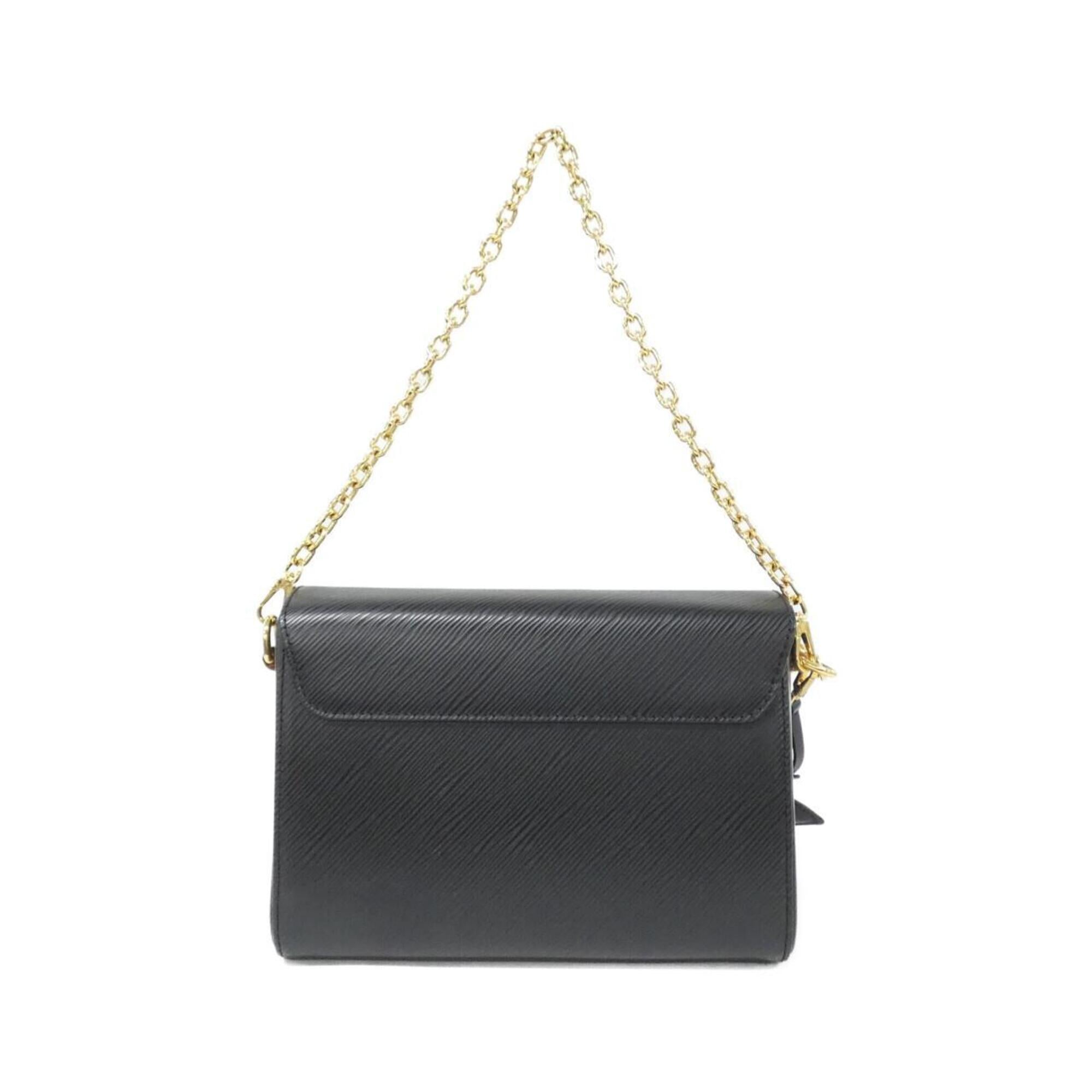 Louis Vuitton Black Leather Shoulder Bag (Pre-Owned)