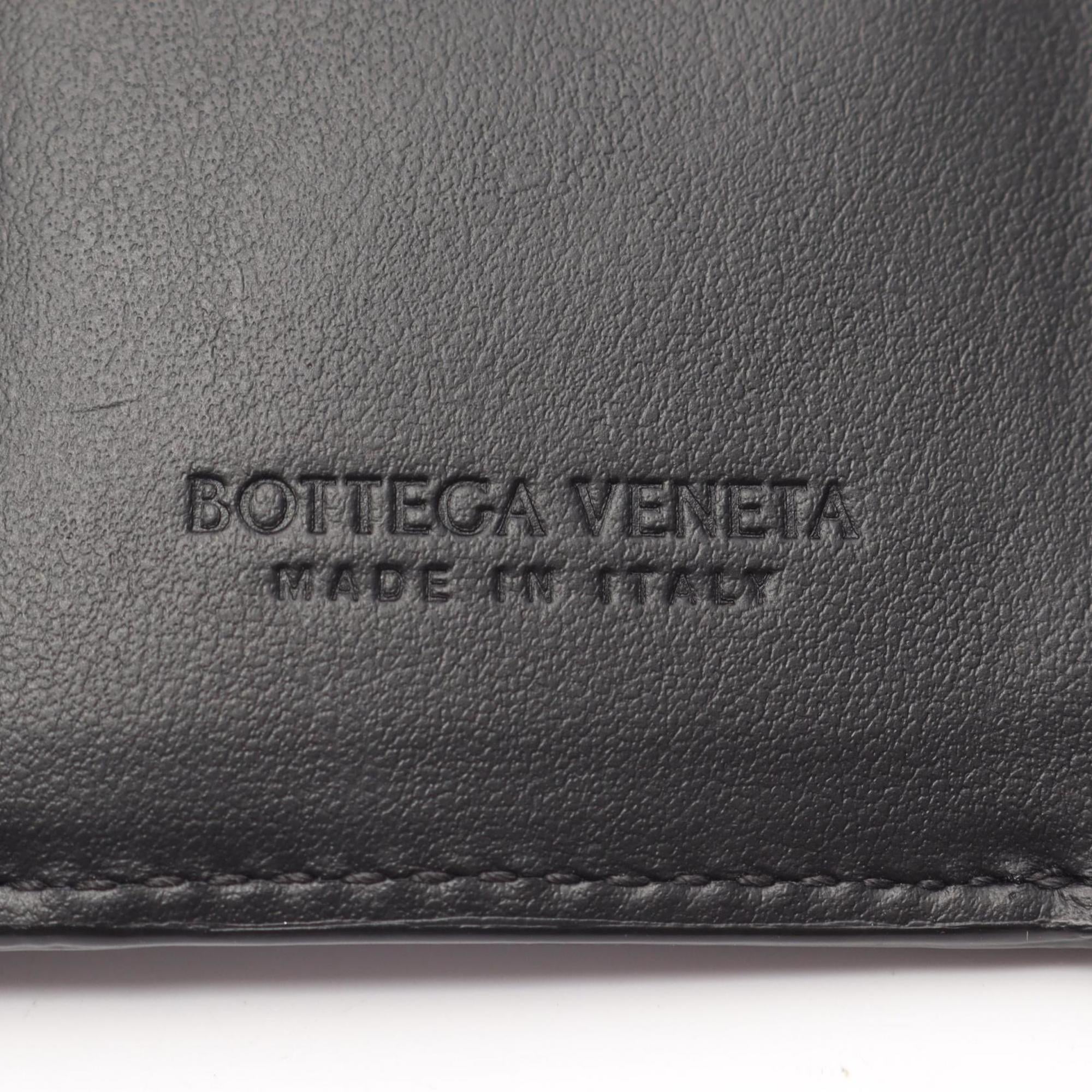 Bottega Veneta Black Intrecciato Wallet (Tri-Fold) (Pre-Owned)