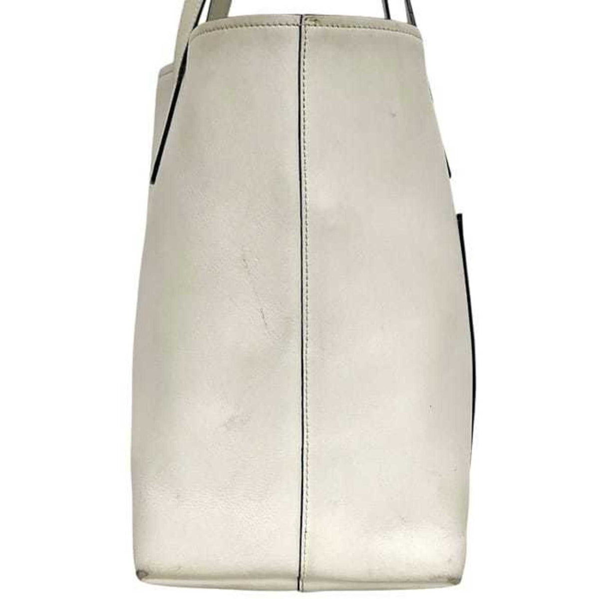 Prada White Leather Tote Bag (Pre-Owned)