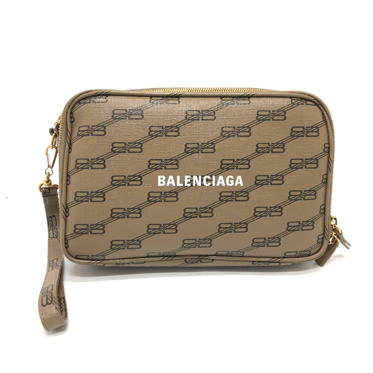 Balenciaga Brown Leather Clutch Bag (Pre-Owned)