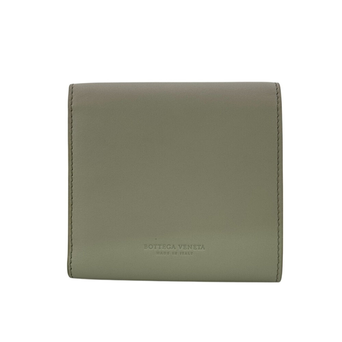 Bottega Veneta White Leather Wallet (Tri-Fold) (Pre-Owned)