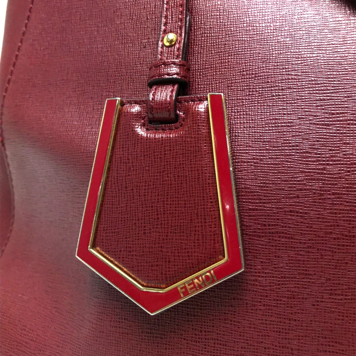 Fendi Red Leather Handbag (Pre-Owned)