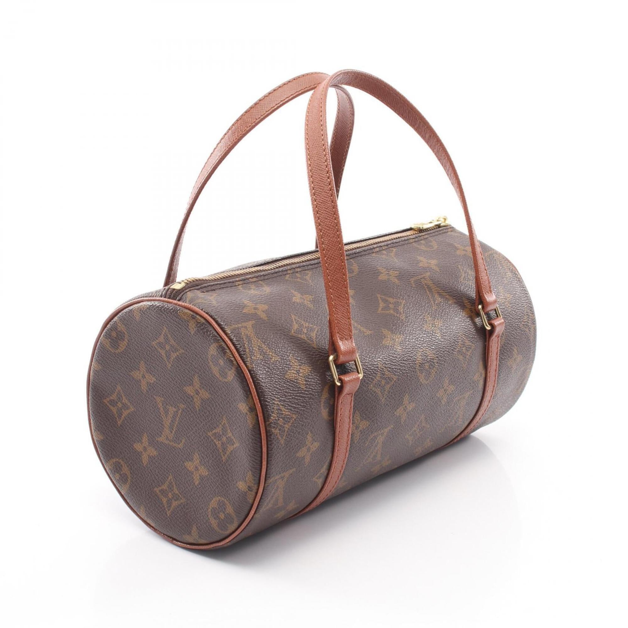 Louis Vuitton Monogram Brown Coated Canvas Leather Handbag (Pre-Owned)