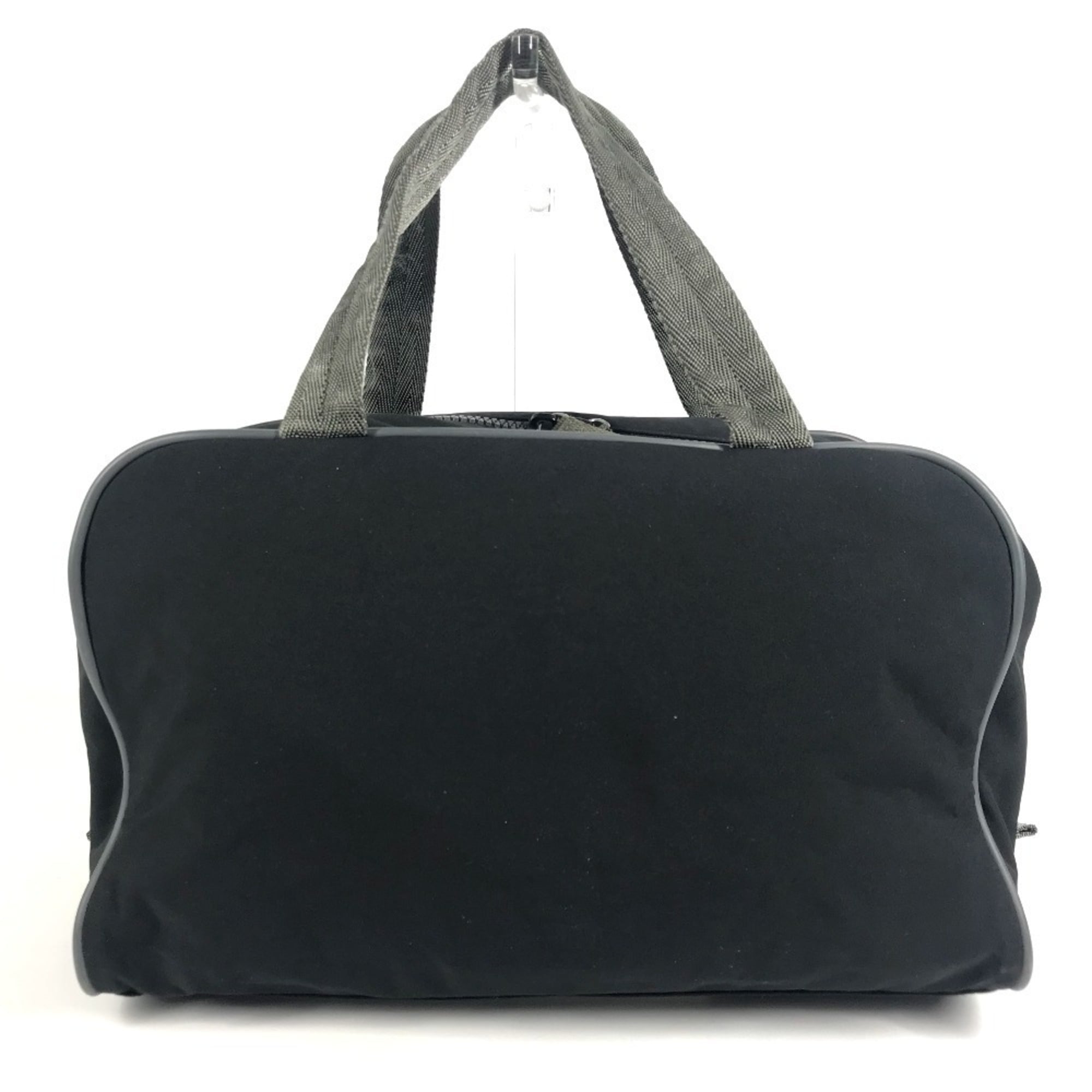 Prada Black Nylon Boston Bag Handbag Shoulder Bag (Pre-Owned)