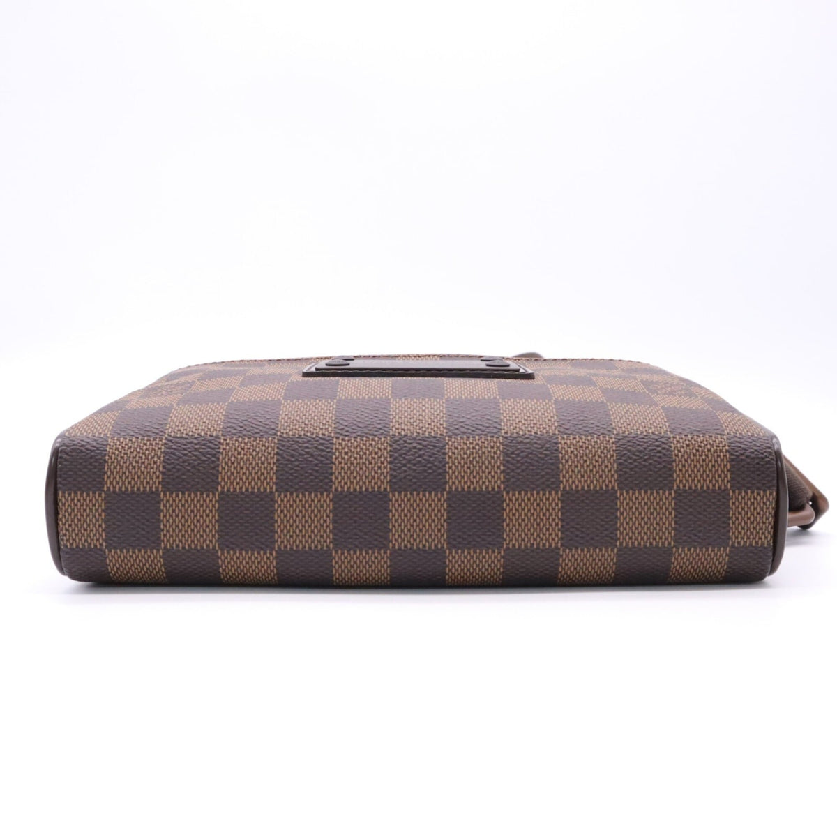 Louis Vuitton Beige Brown Coated Canvas Leather Sling Bag (Pre-Owned)
