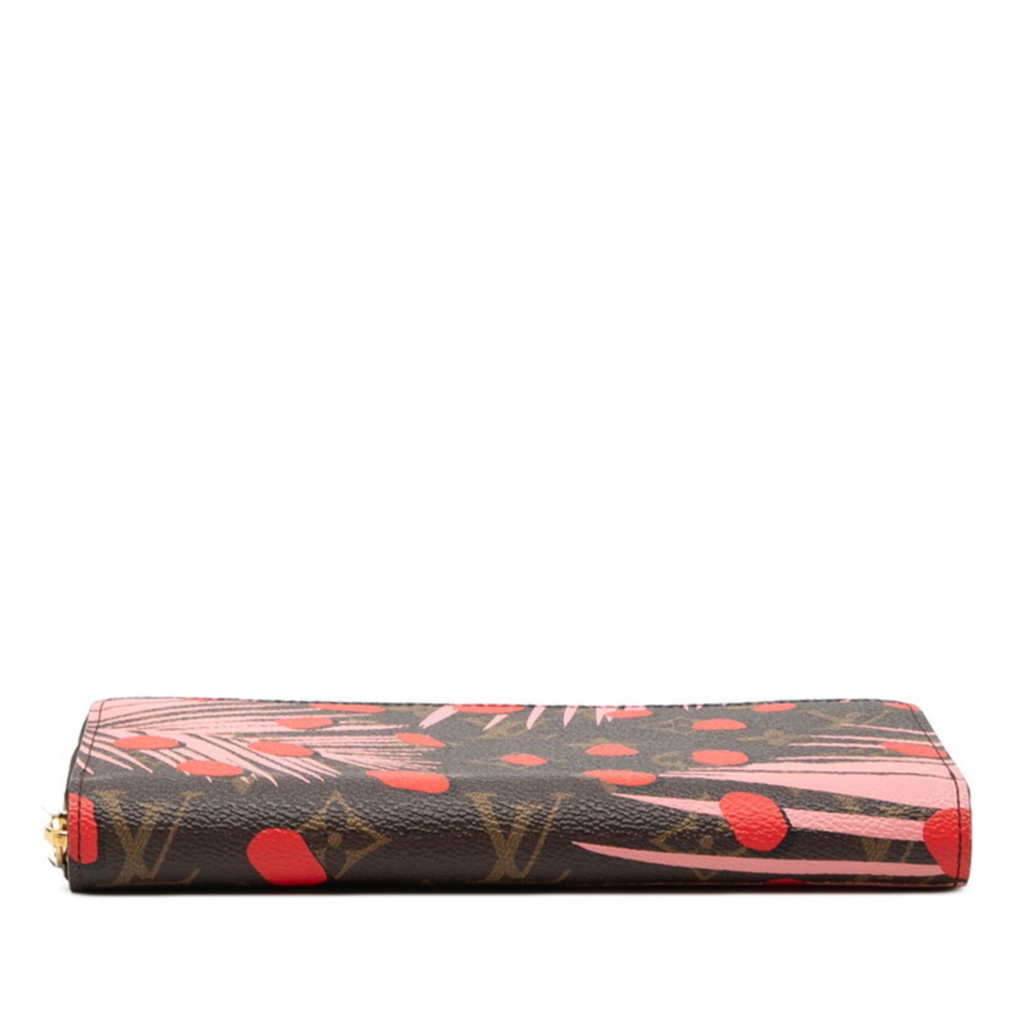 Louis Vuitton Brown Pink Pvc Long Wallet (Bi-Fold) (Pre-Owned)