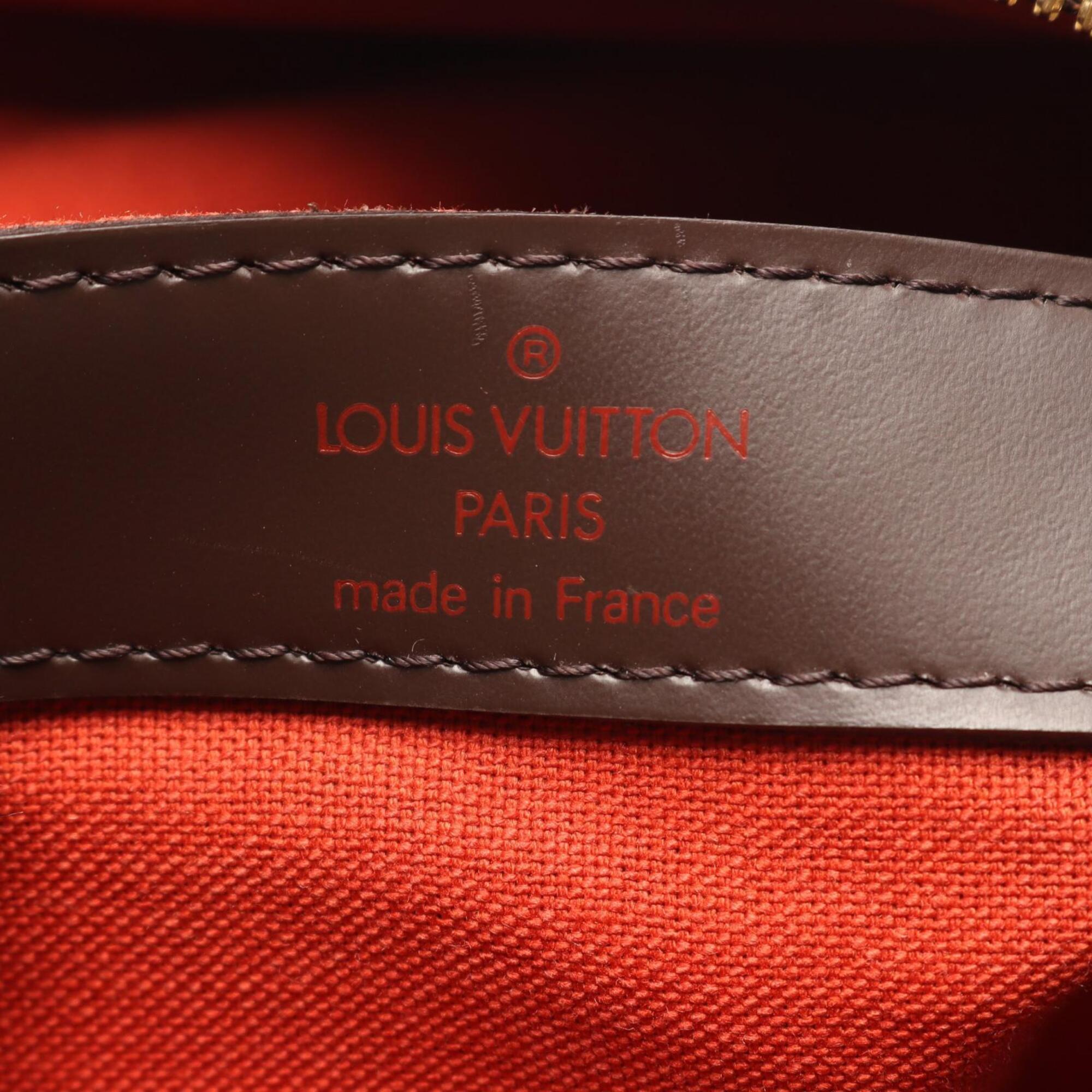 Louis Vuitton Brown Coated Canvas Leather Shoulder Bag (Pre-Owned)