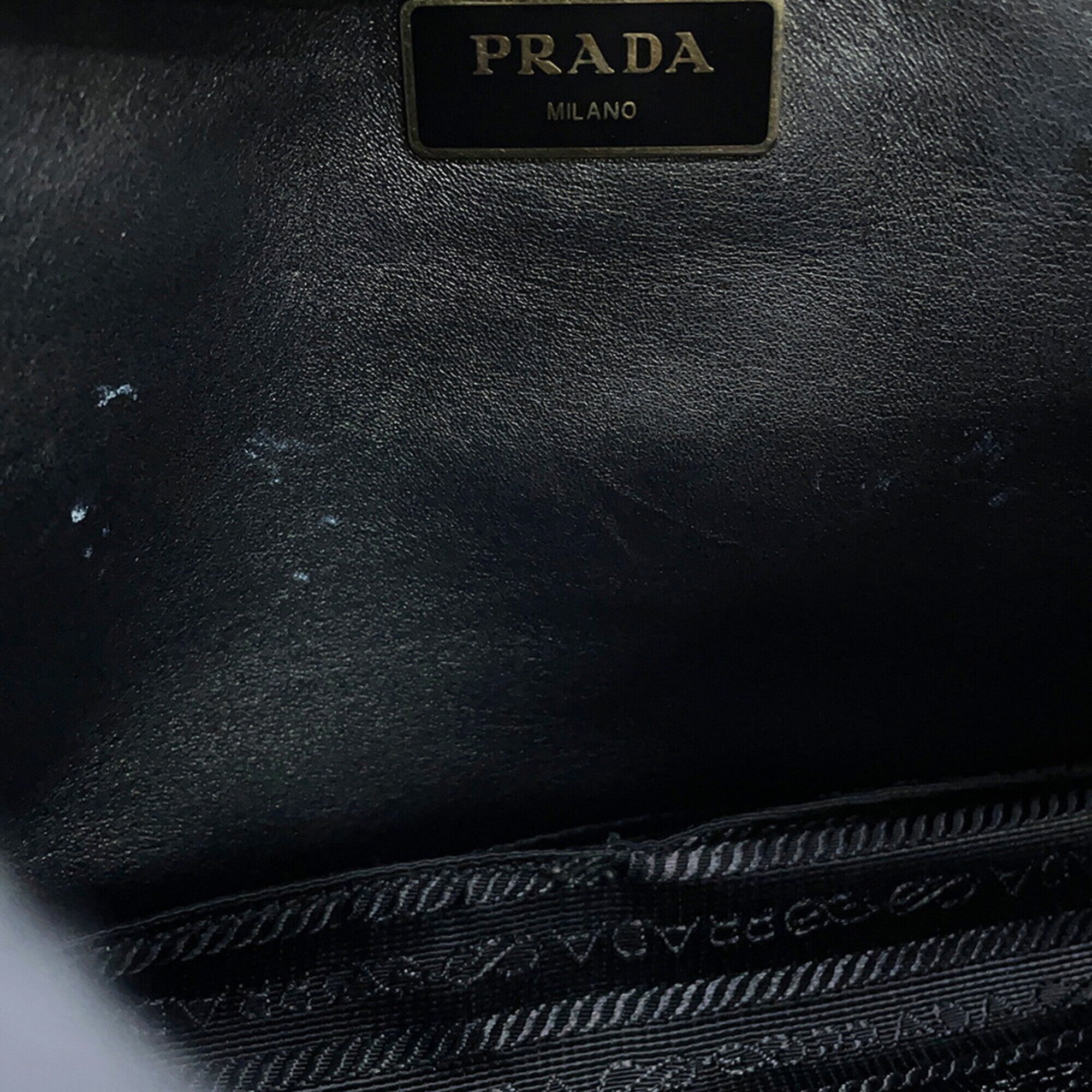 Prada Black Leather Shoulder Bag (Pre-Owned)