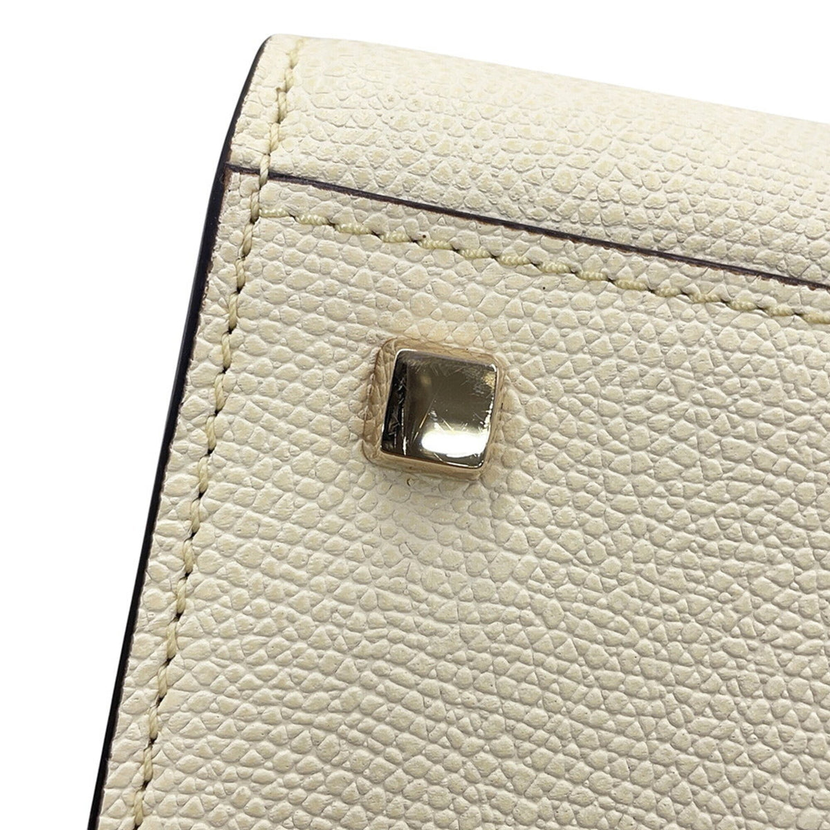 Valextra White Leather Handbag (Pre-Owned)
