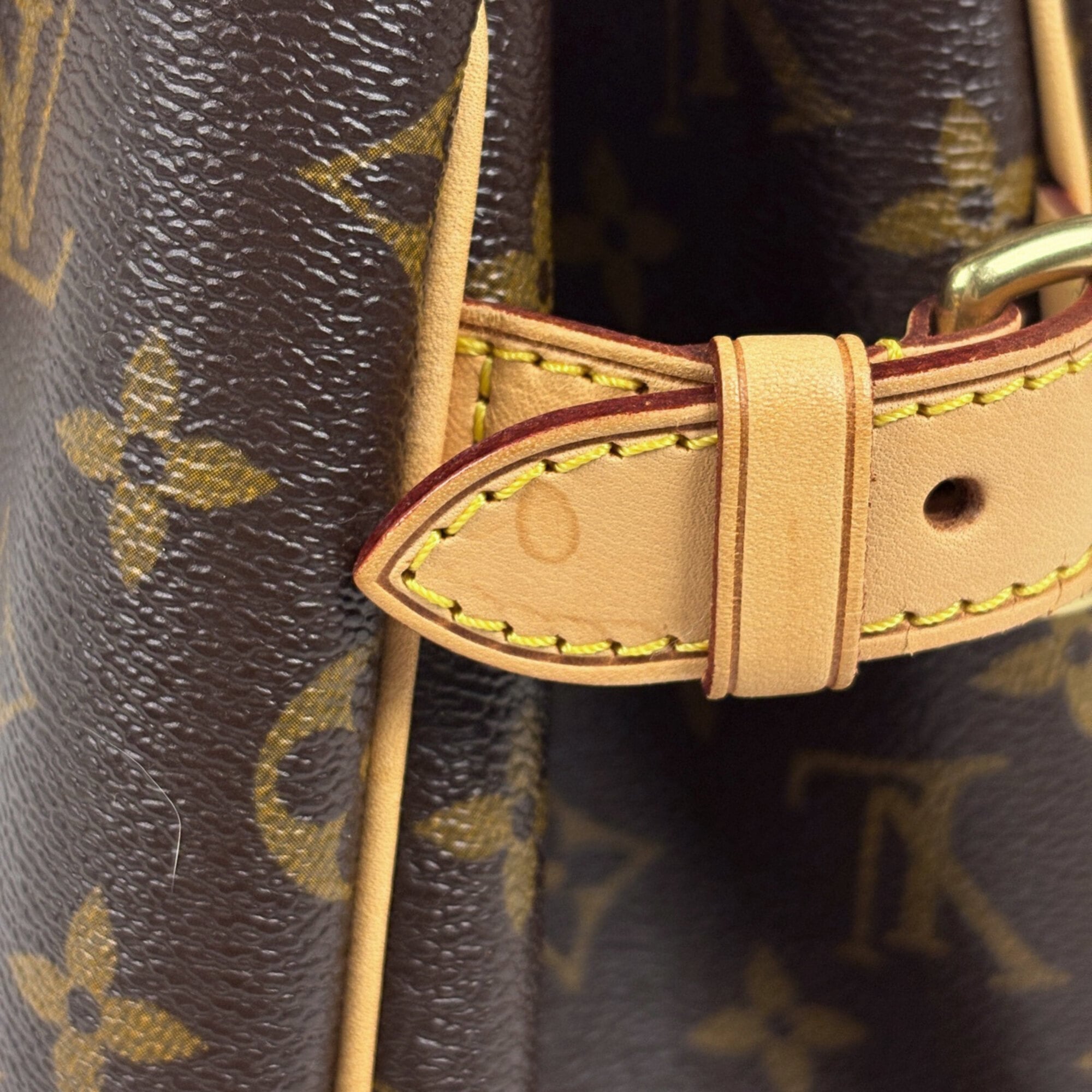 Louis Vuitton Brown Monogram Handbag Tote Bag (Pre-Owned)
