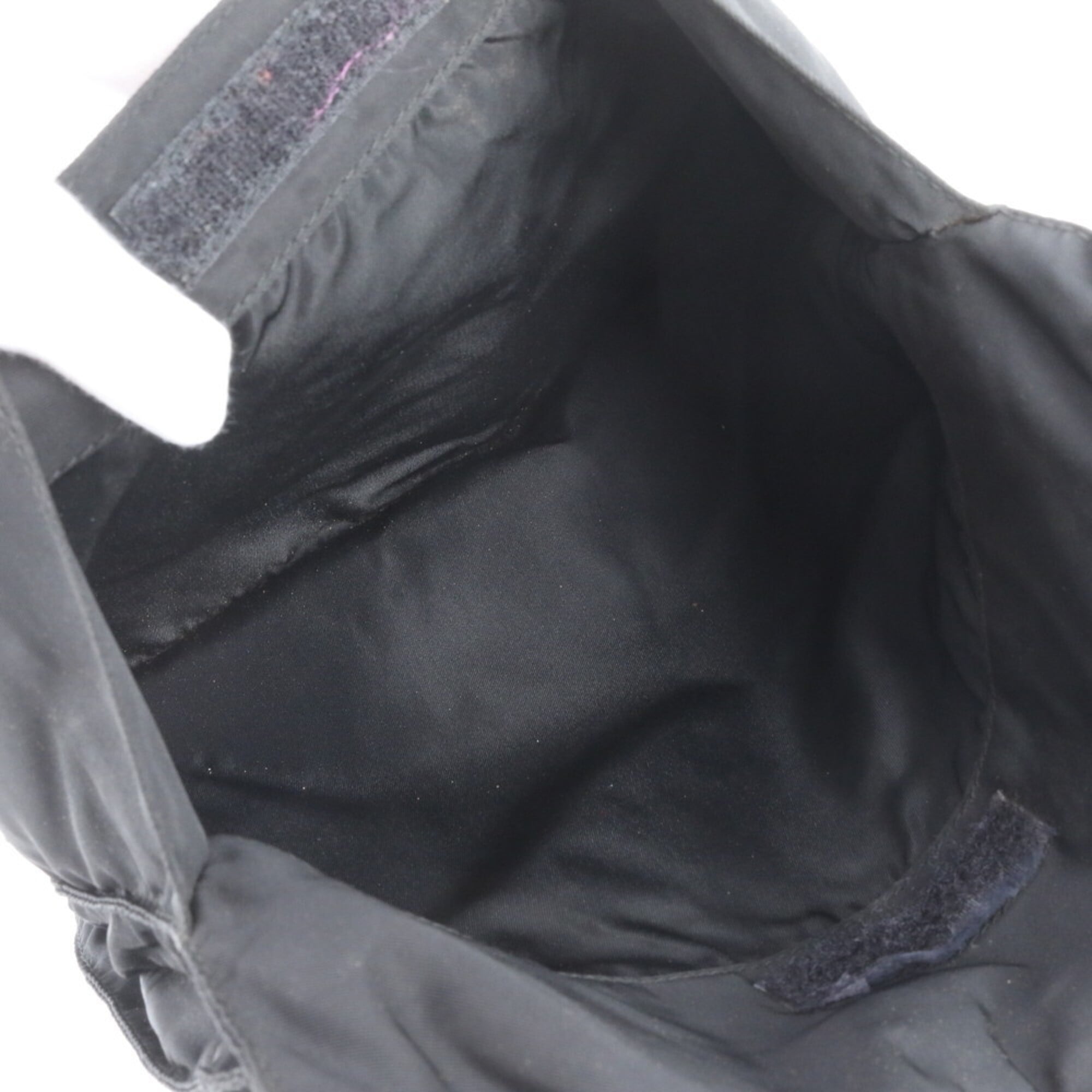 Prada Black Nylon Leather Shoulder Bag (Pre-Owned)