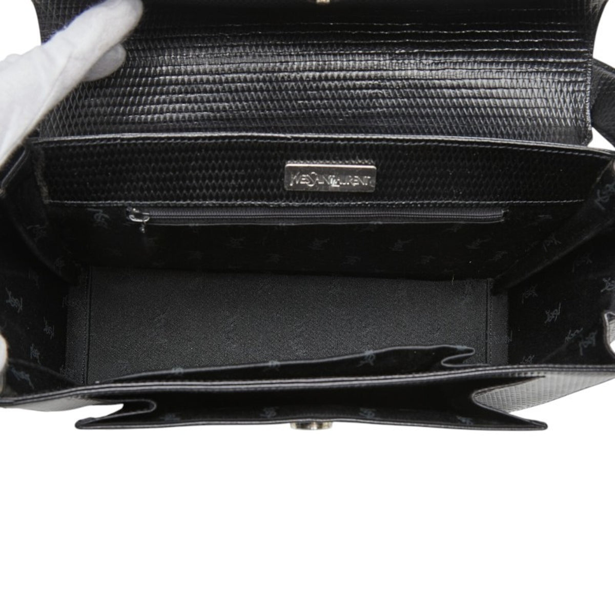 Saint Laurent Black Leather Shoulder Bag (Pre-Owned)