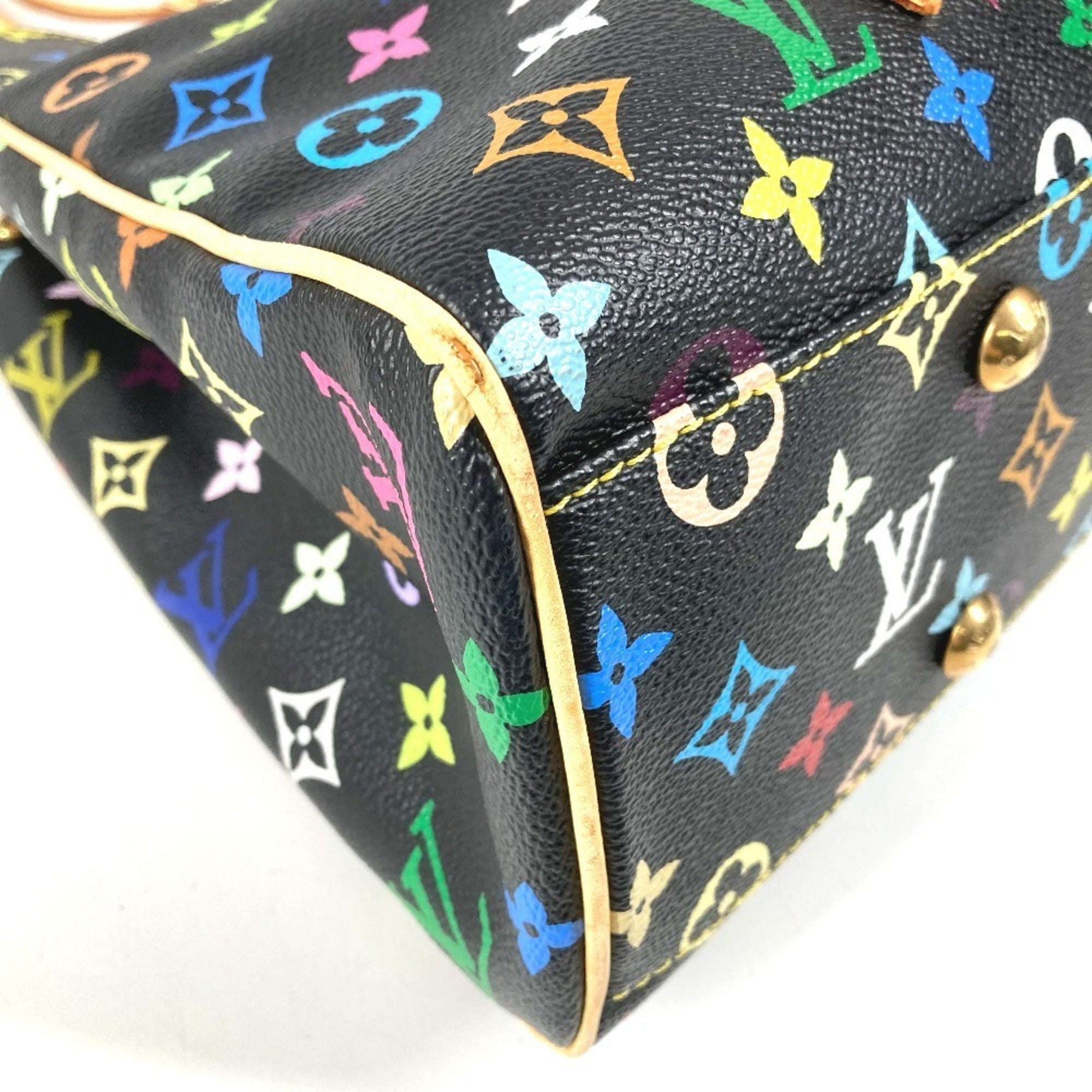 Louis Vuitton Black Multi-Color Monogram Multicolore Shoulder Bag Tote Bag (Pre-Owned)