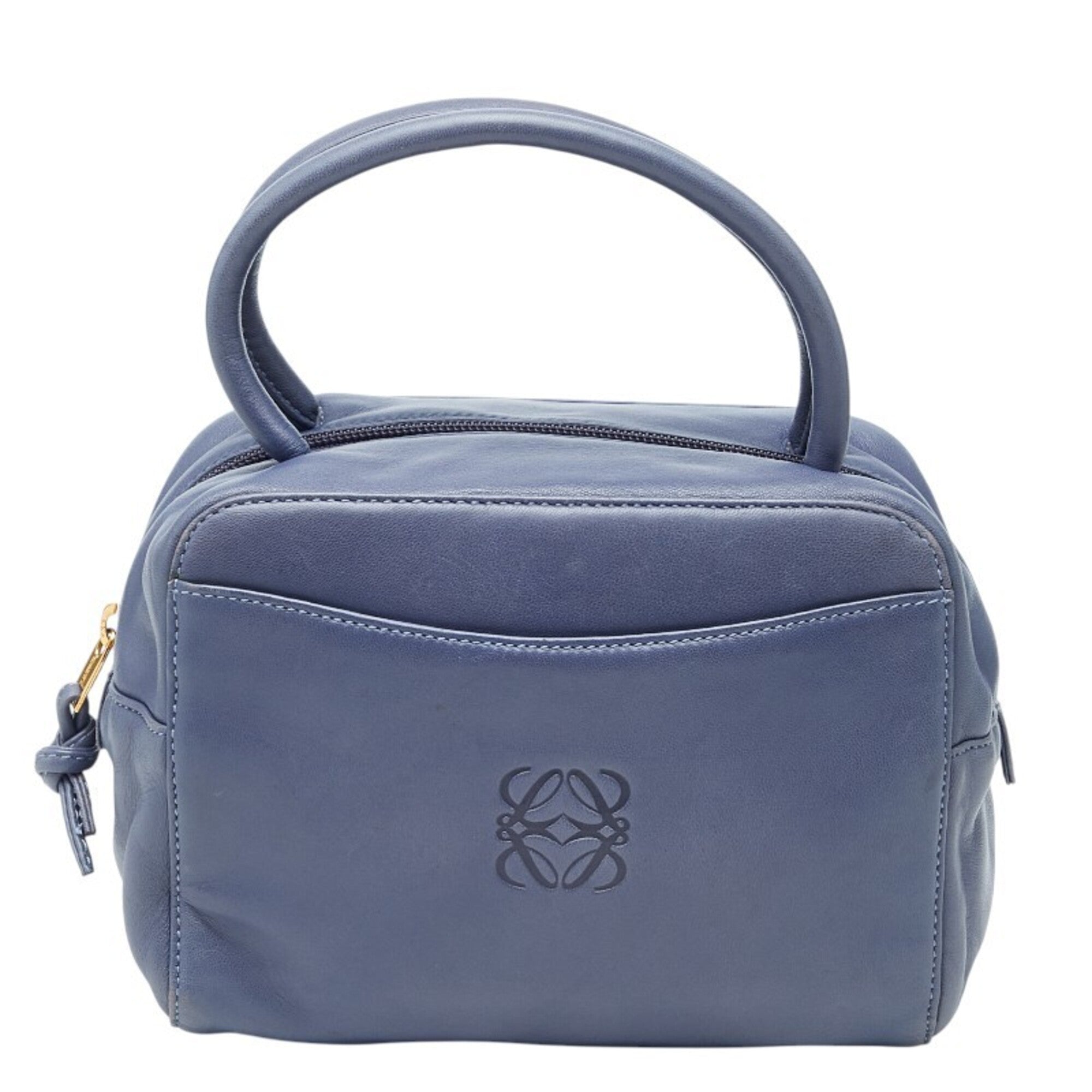 Loewe Blue Leather Handbag (Pre-Owned)