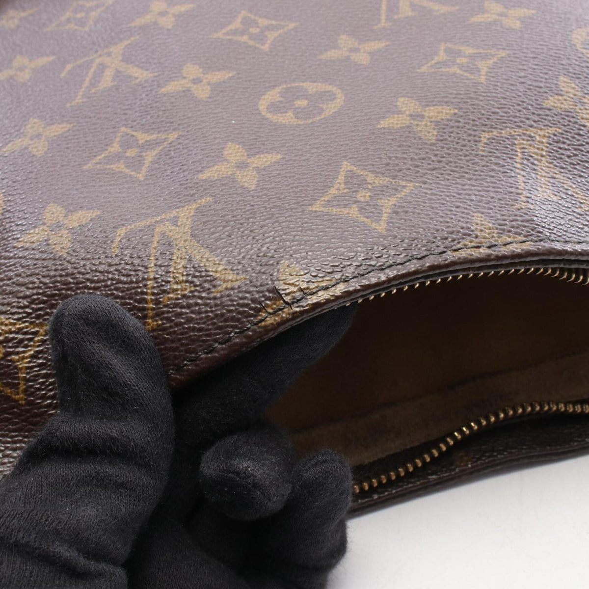Louis Vuitton Brown Monogram Monogram Leather Handbag Shoulder Bag (Pre-Owned)
