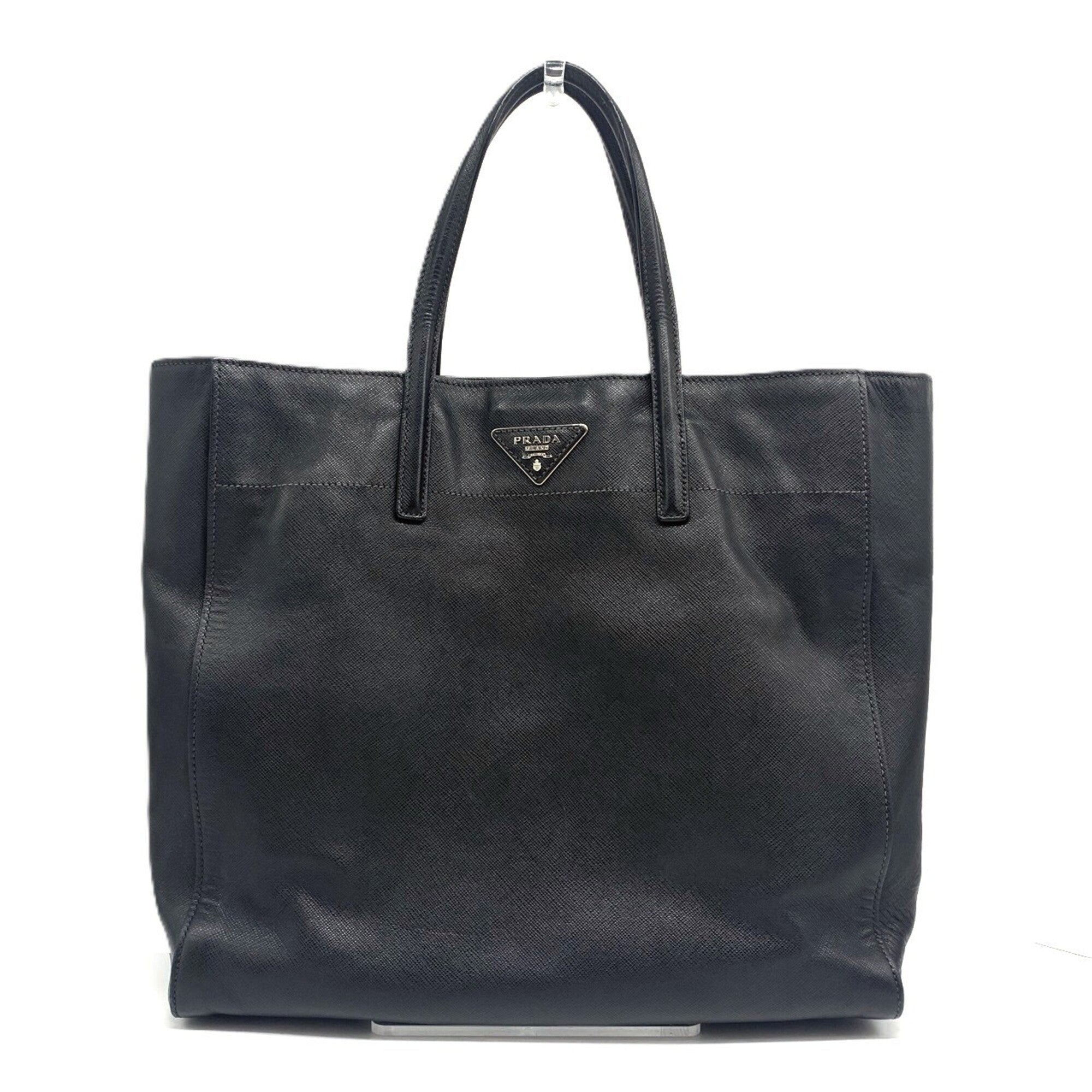 Prada Saffiano Black Saffiano Tote Bag (Pre-Owned)