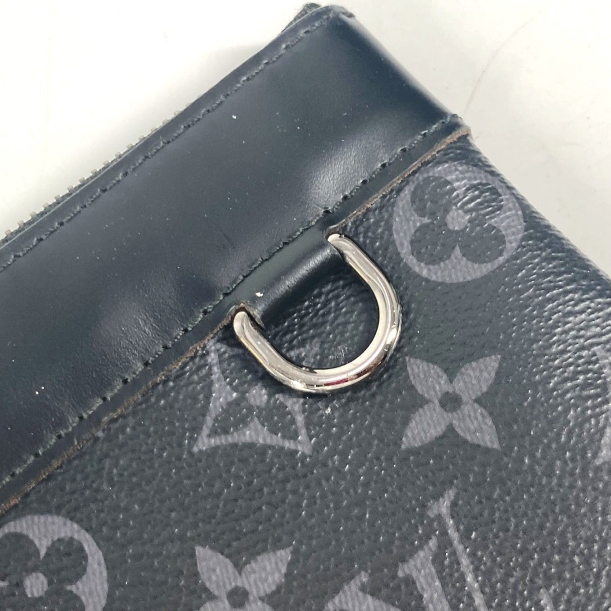 Louis Vuitton Black Monogram Eclipse Monogram Eclipse Clutch Bag Pochette Pouch (Pre-Owned)