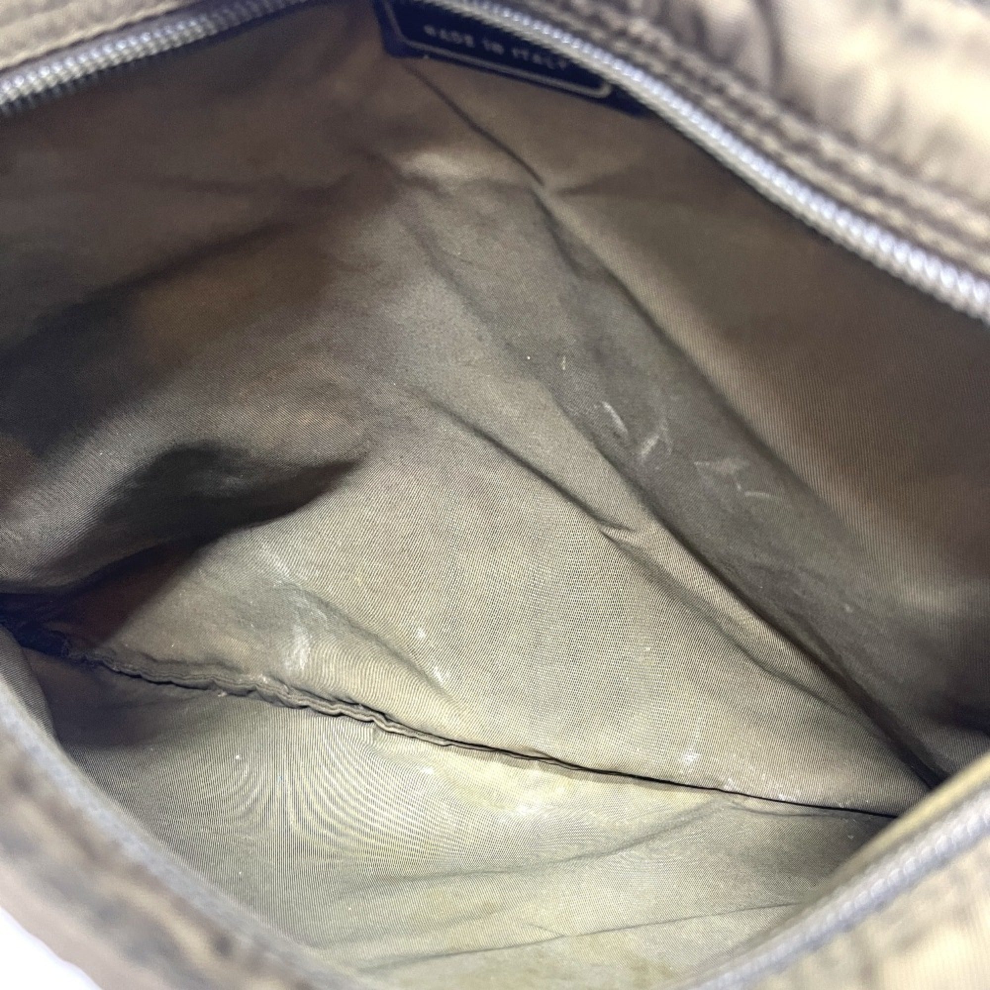 Prada Khaki Nylon Handbag Shoulder Bag (Pre-Owned)