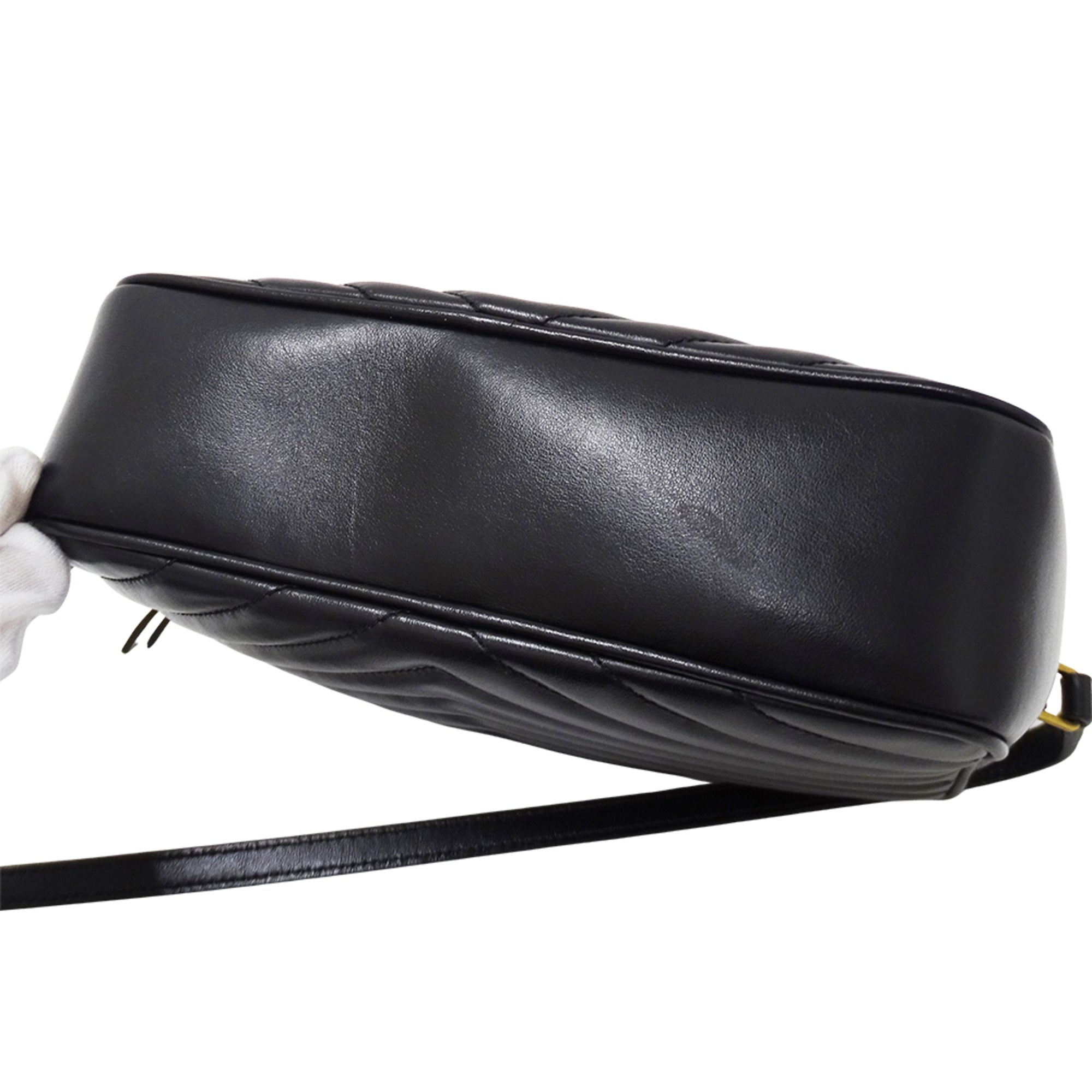 Saint Laurent Black Leather Handbag Shoulder Bag (Pre-Owned)