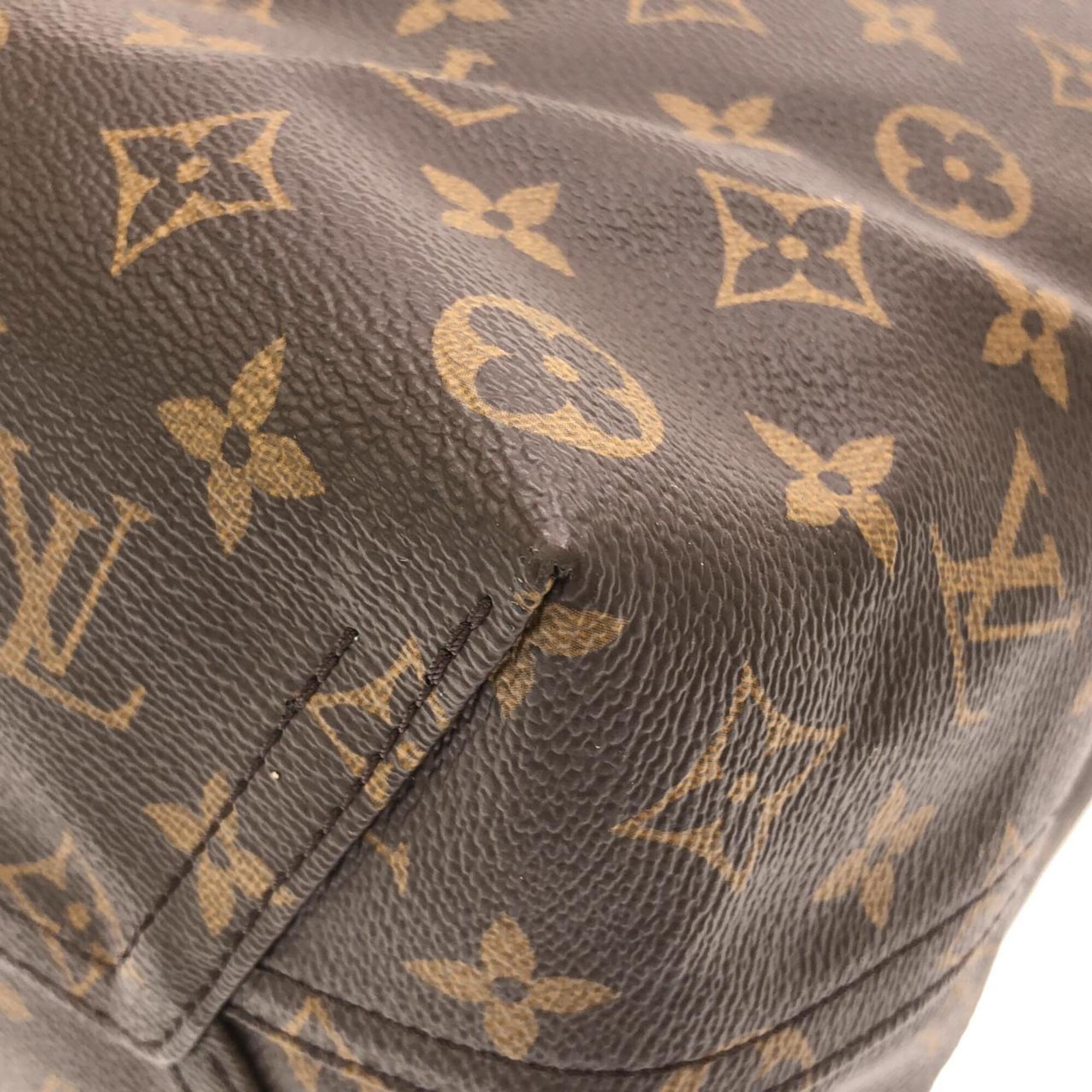 Louis Vuitton Marron Coated Canvas Handbag Pouch (Pre-Owned)