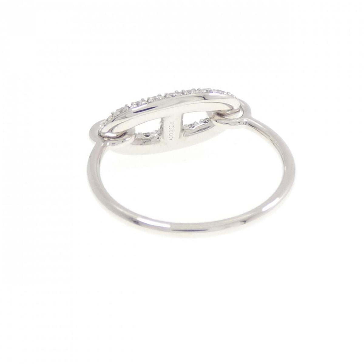 Hermes White Gold (18K) Band Ring (Pre-Owned)
