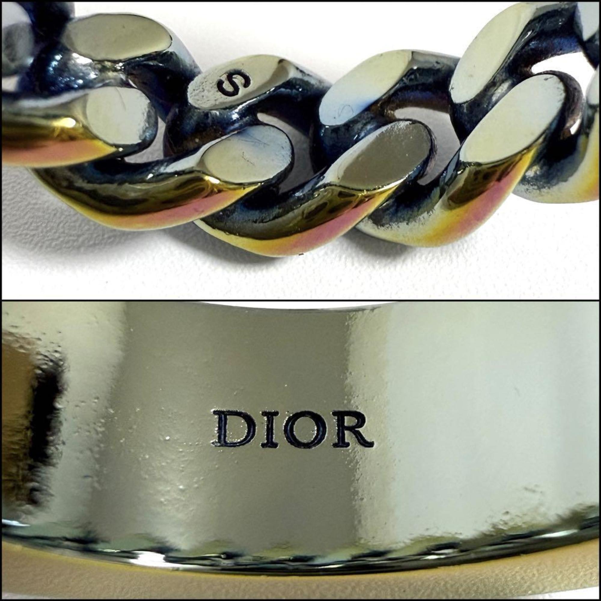Christian Dior Multi-Color Metal Band Ring (Pre-Owned)